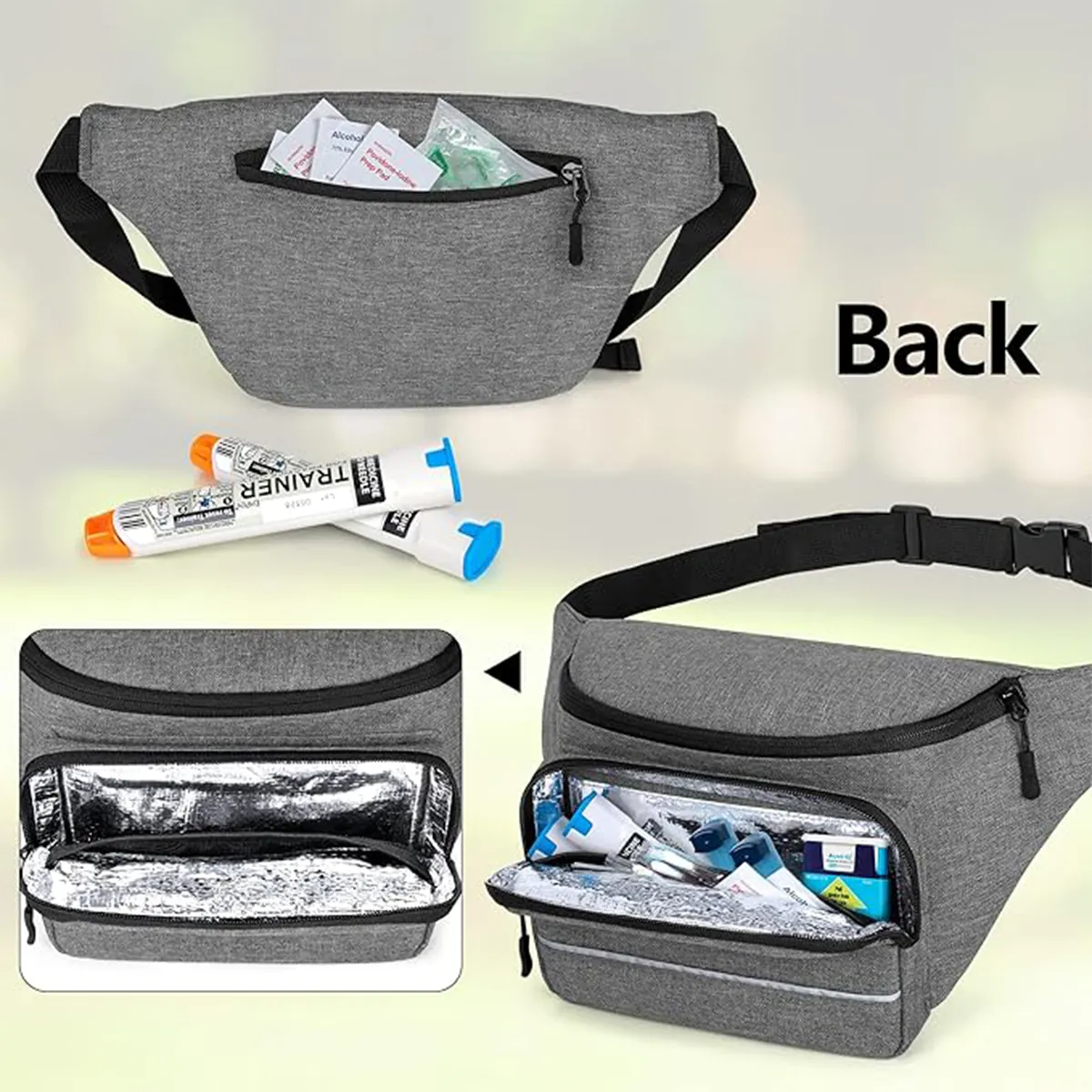 Insulated Portable Outdoors Cooler Lunch Bum Fanny Pack 5