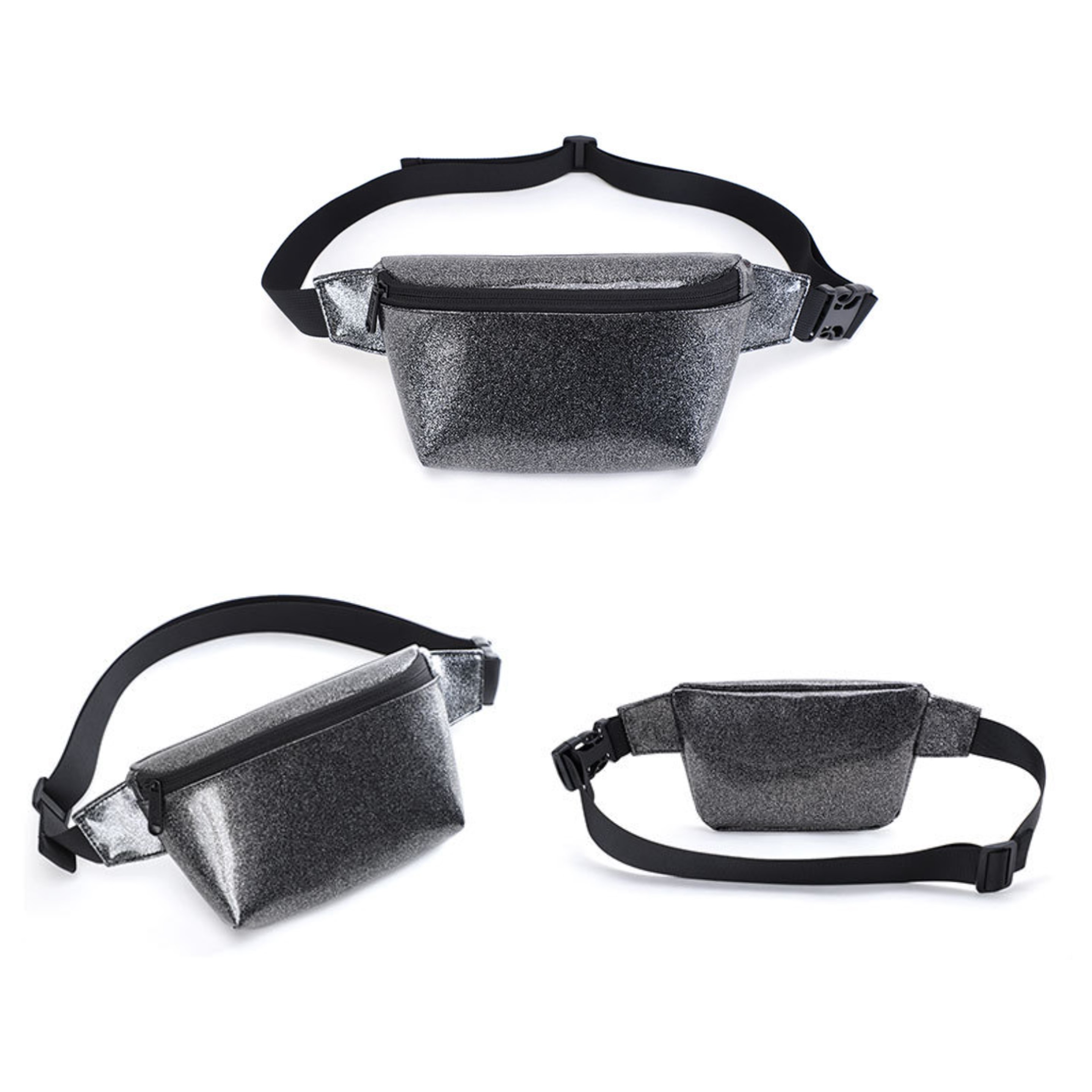 Clear Black Fanny Pack (direct import) 4