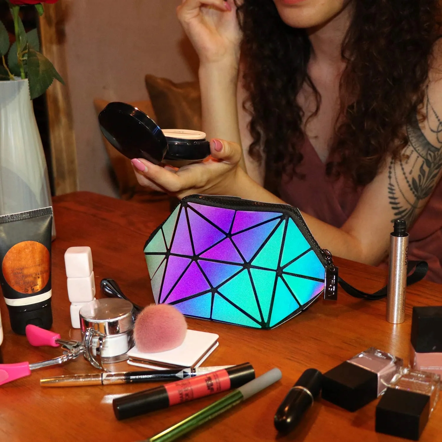 Geometric Diamond Make-up Bag 12