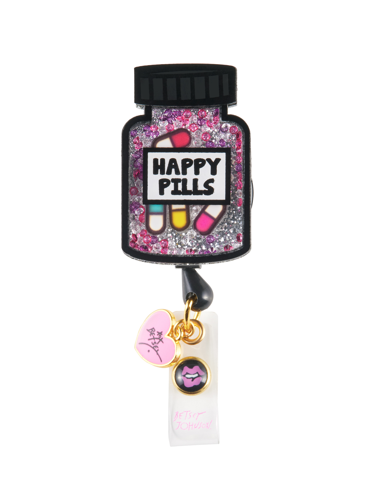 koi - Betsey Johnson - Retractable Cord With Snap Badge Holder Badge Reel 16