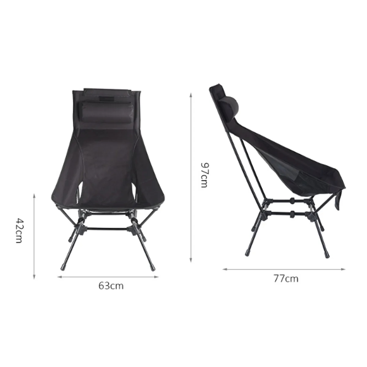 Adjustable Folding Outdoor Beach Moon Lounge Chair 6