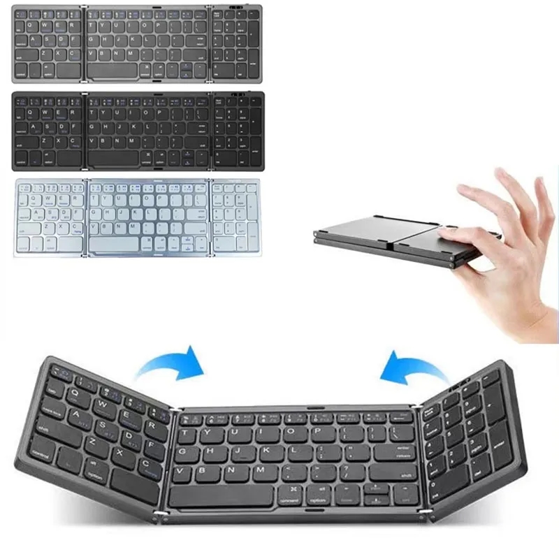 Folding Wireless Bluetooth Keyboard with USB 4