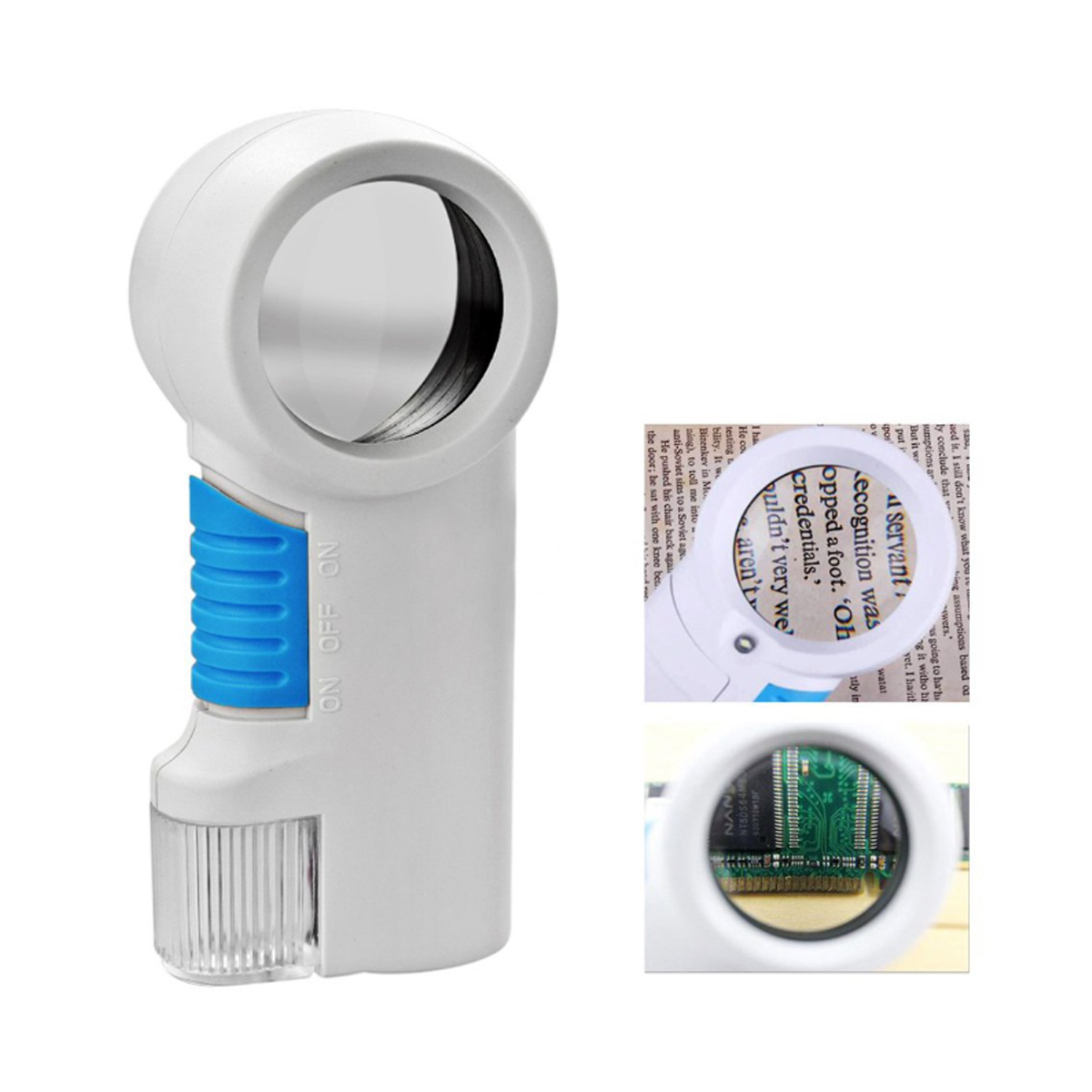 LED Lighted Handheld Magnifier with Ergonomic Grip 4