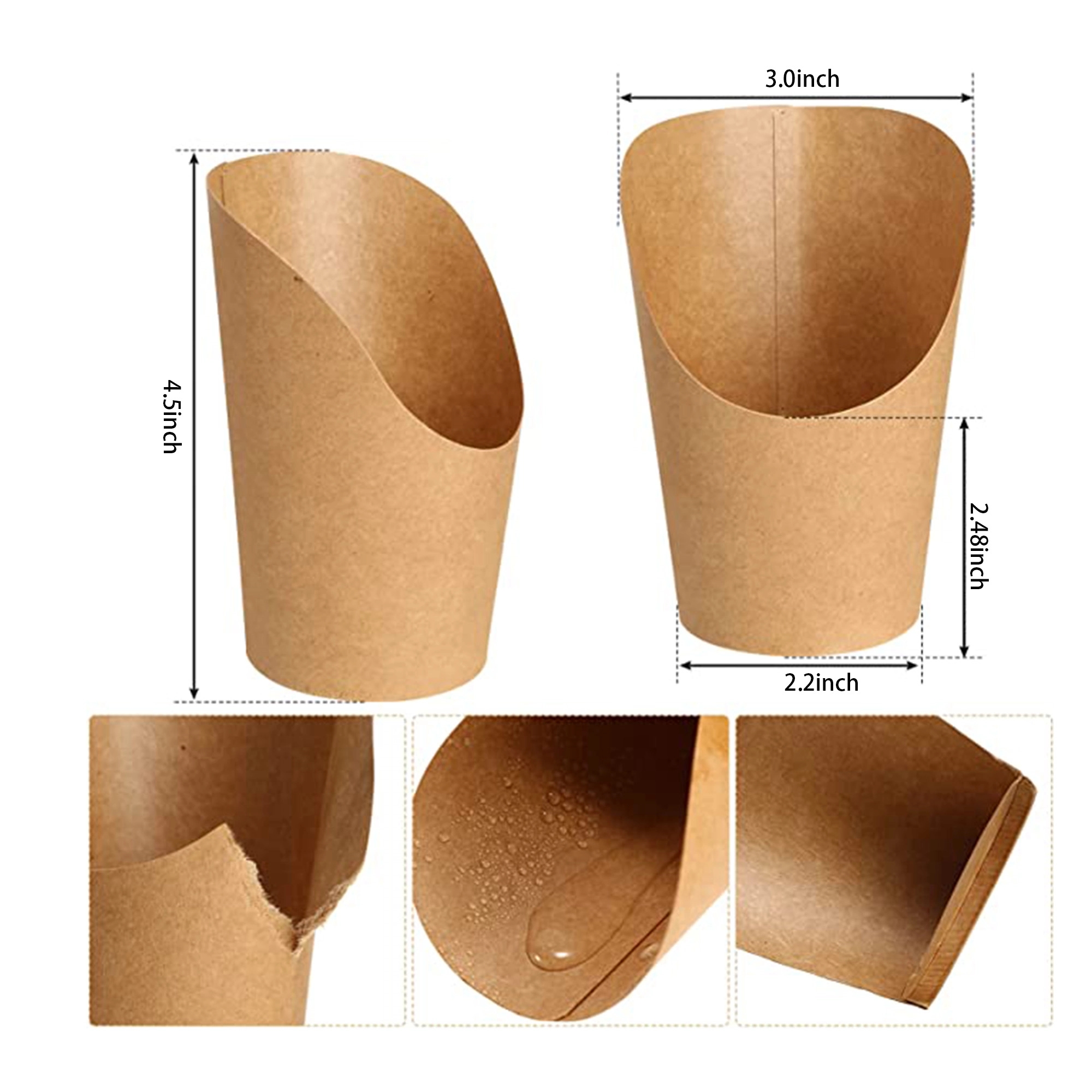 12Oz Disposable Paper French Fries Cup 2
