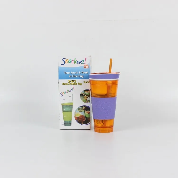 Travel Snack & Drink Cup With Straw 4