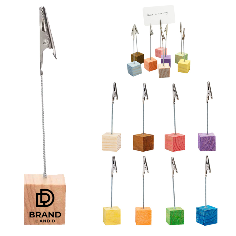 Wooden Memo Holder Stand 11