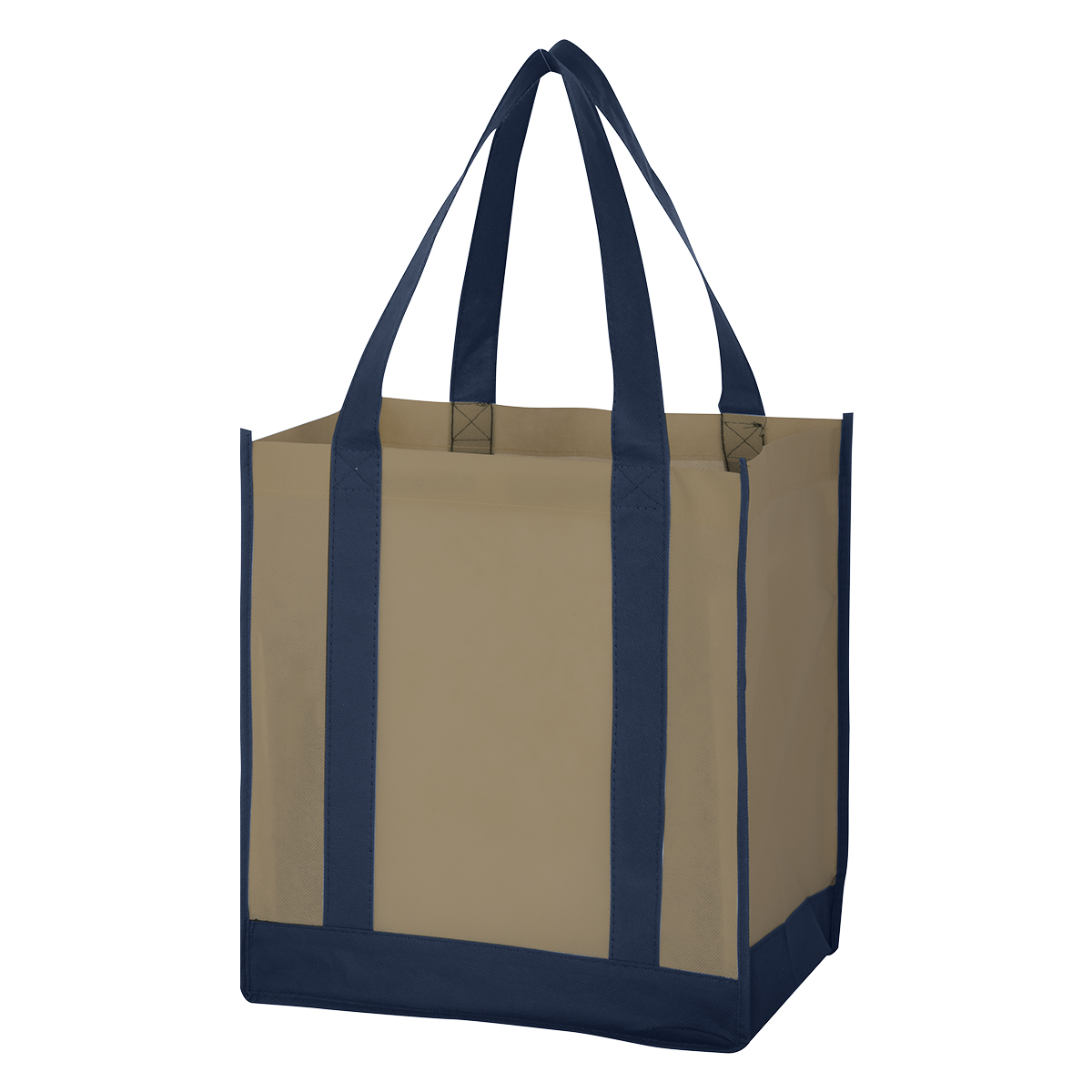 Non-Woven Two-Tone Shopper Tote Bag 9
