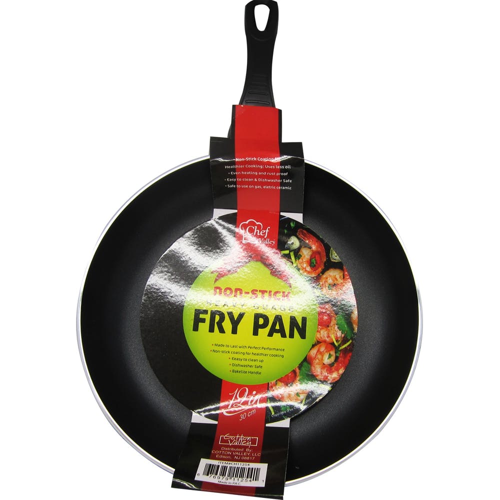 Nonstick Heavy Duty Frying Pans Black 12" 2