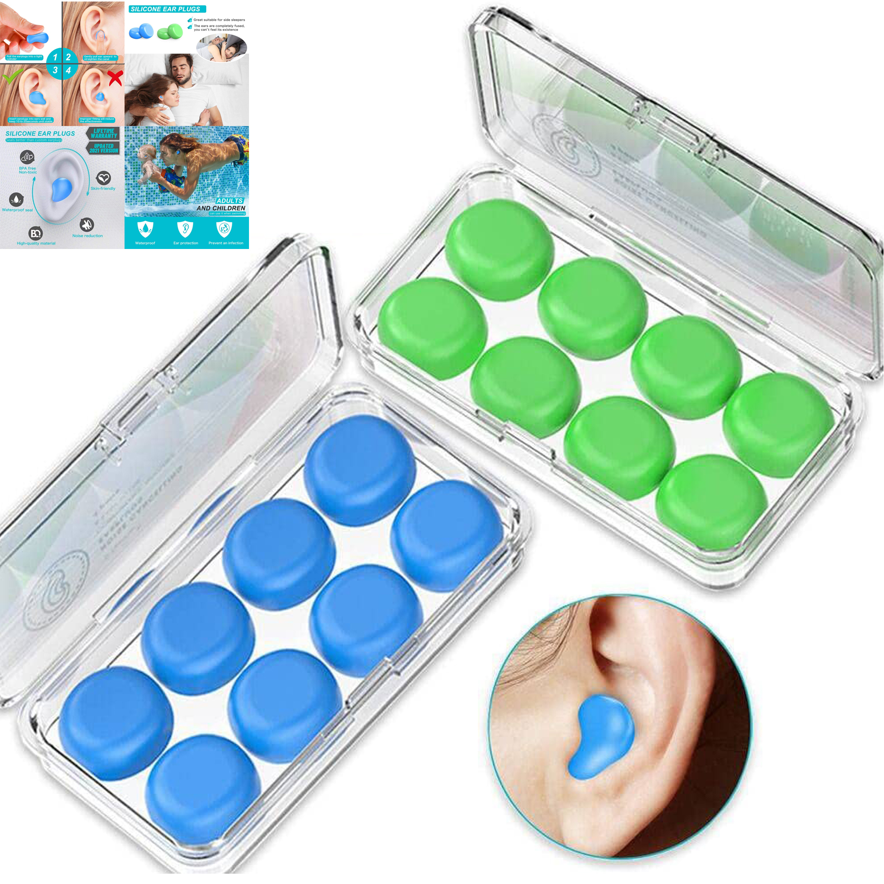 Ear Plugs for Sleeping Swimming