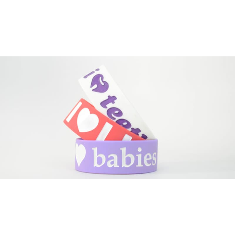 1 Inch Ink Injected Wristbands 10