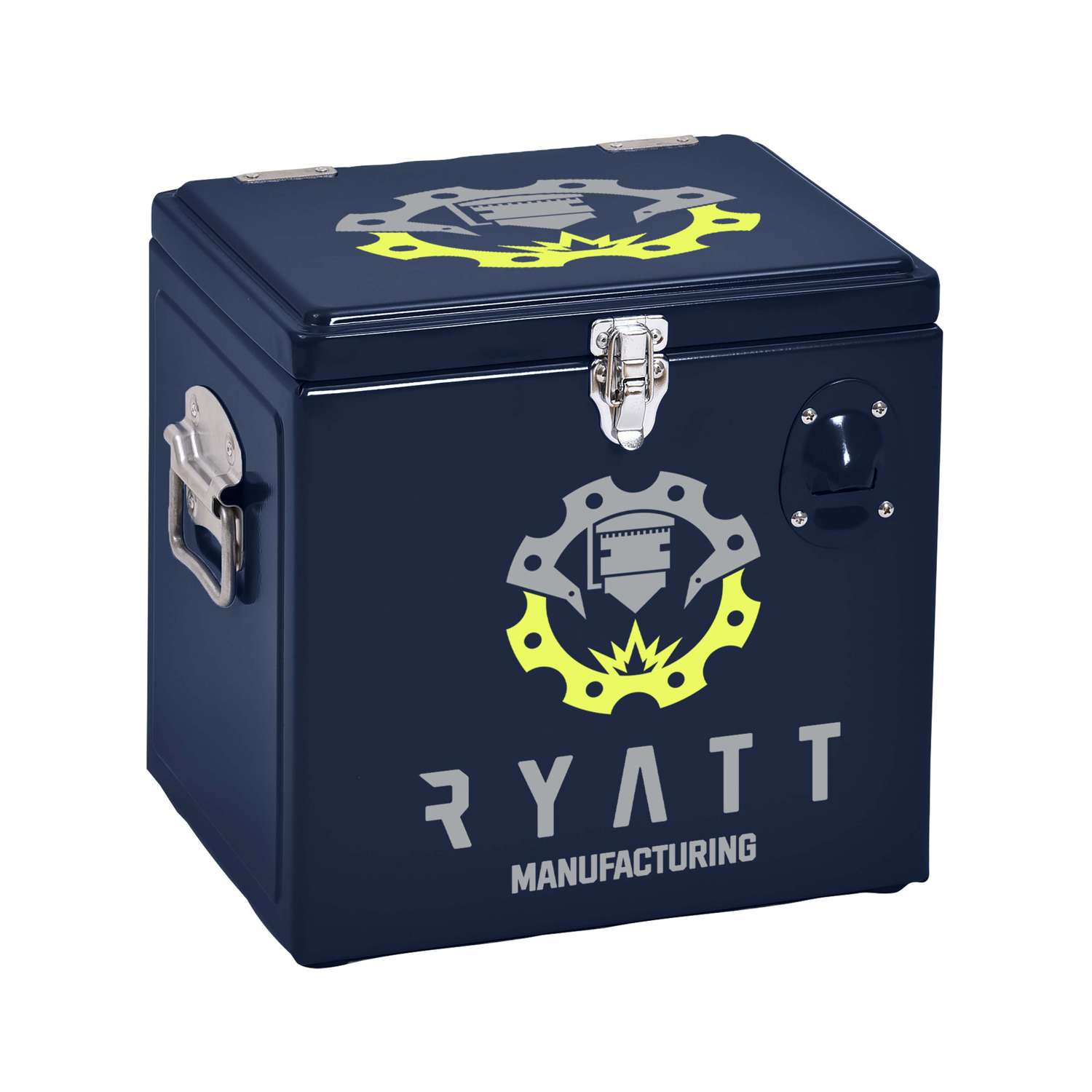 Metal Party Cooler, Front & Top Imprint