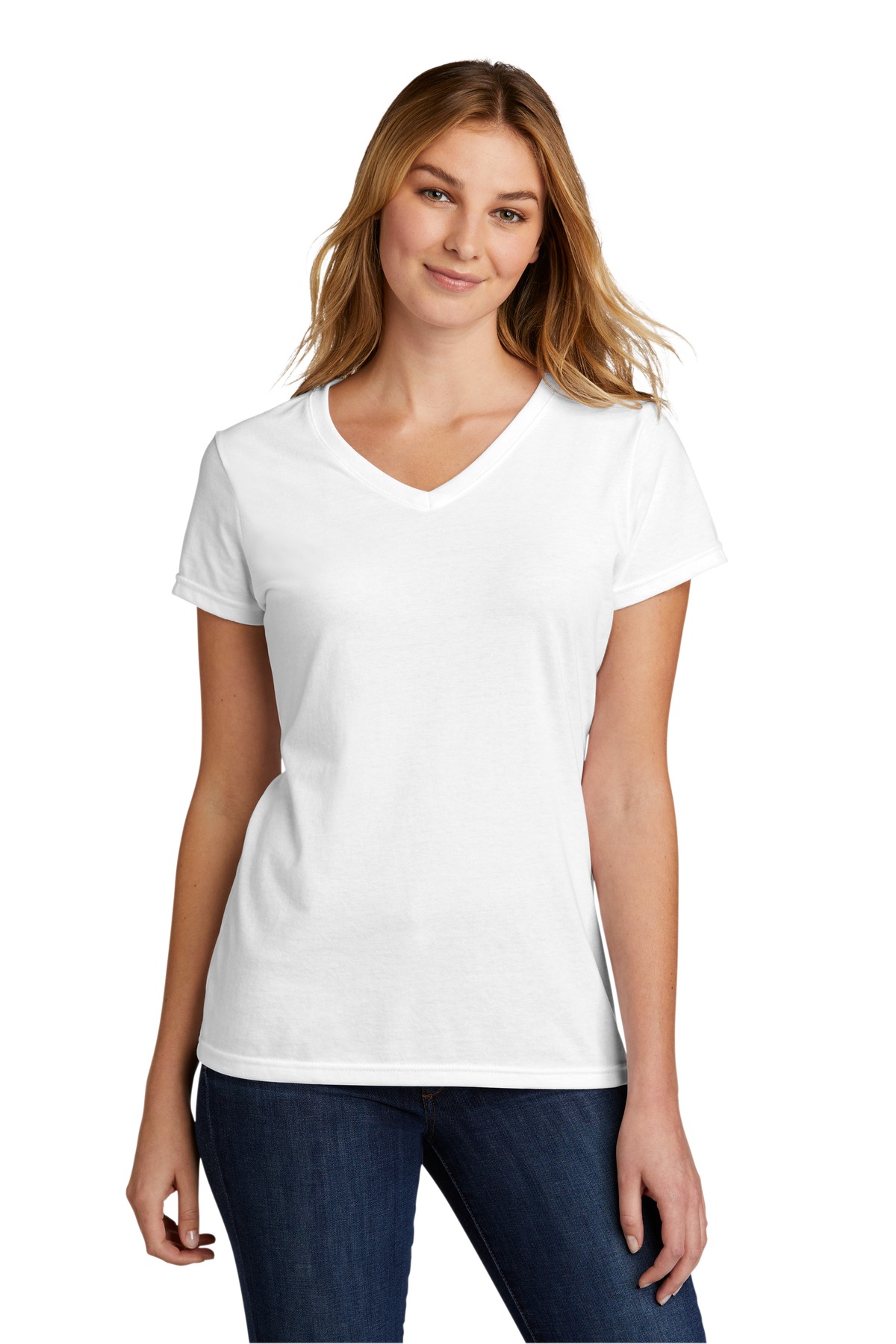 Port & Company® Women's Tri-Blend V-Neck Tee 19