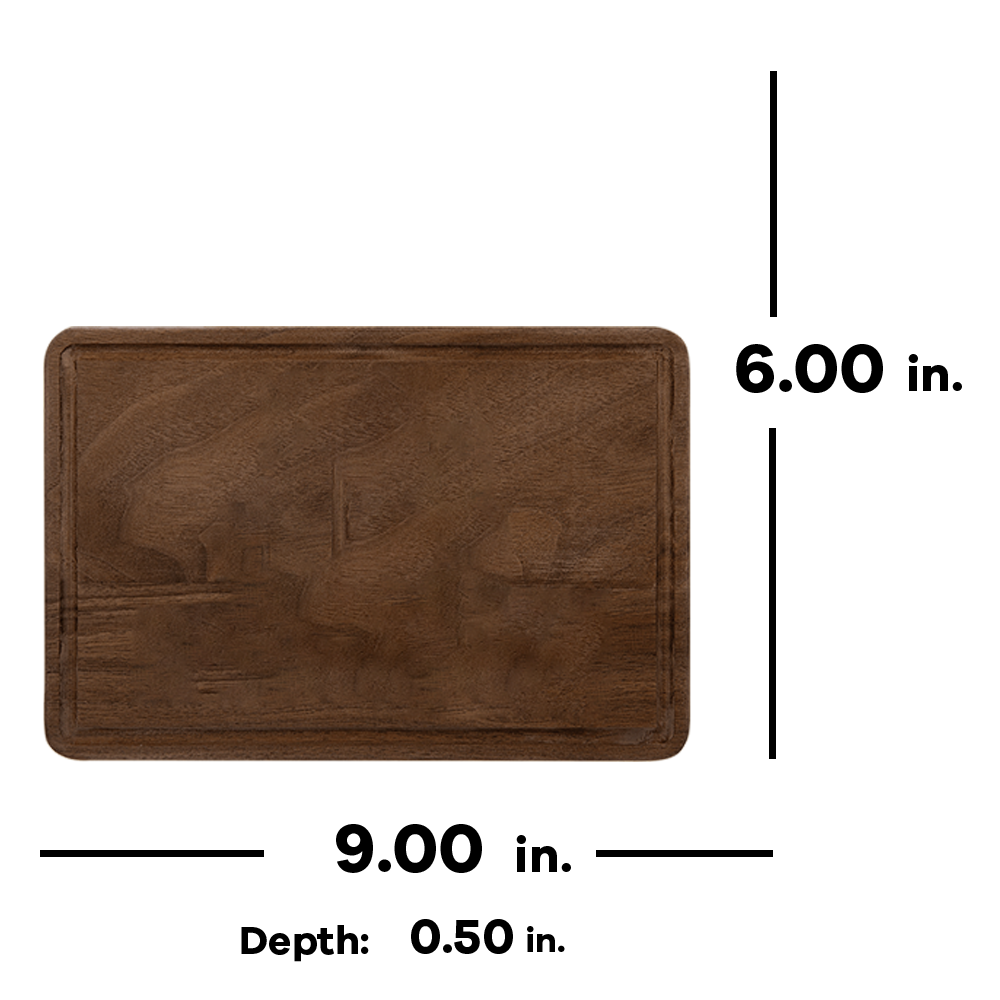 9" x 6" Cutting Board with Drip Ring