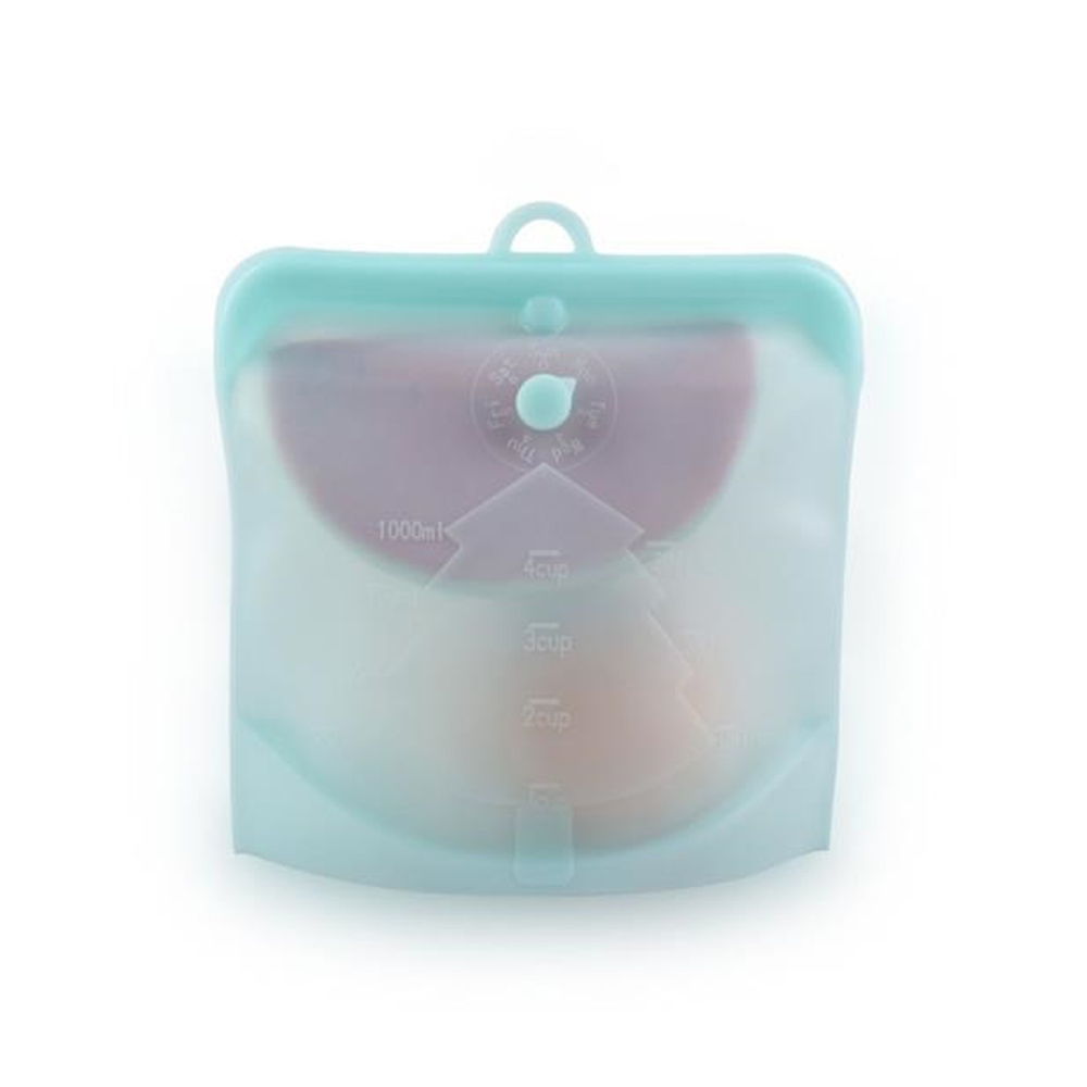 BPA Free Reusable Storage Bags Food Grade Silicone Gallon 6