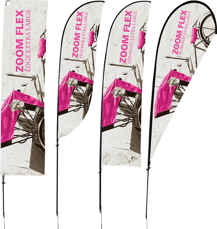 Zoom Flex Extra Large Outdoor Flag Double Sided 2
