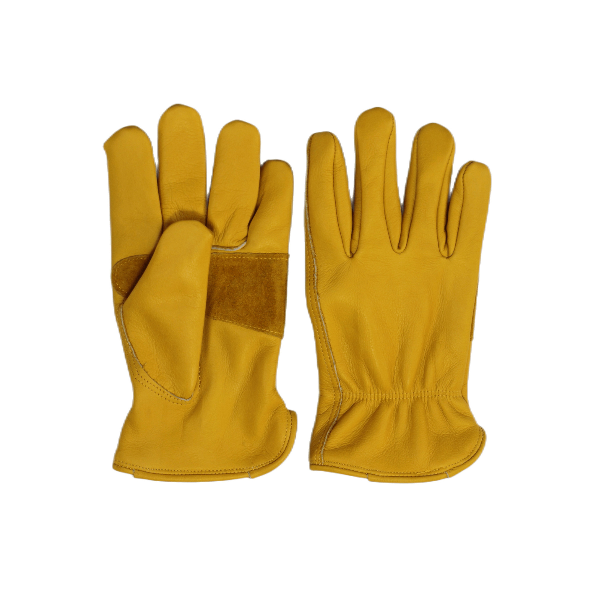 Cowhide Work Glove With Heat Transfer Mark 9.5" X 4.7" 4