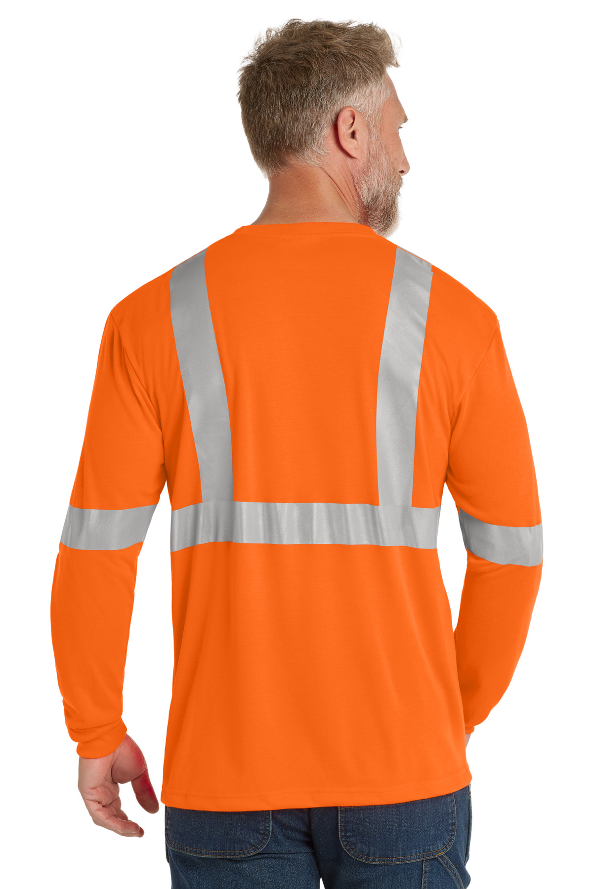 CornerStone ANSI 107 Class 2 Long Sleeve Safety T-Shirt. CS401LS 8
