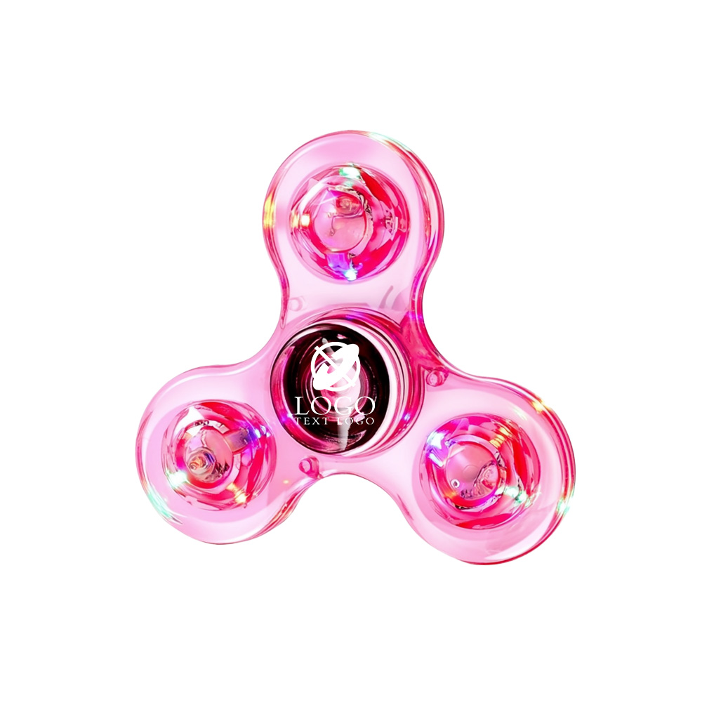 Custom Clear LED Light Fidget Spinner Toys 3