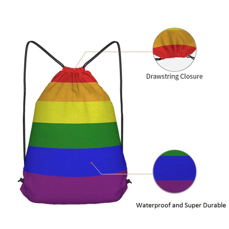210D Polyester Drawstring Backpack 3
