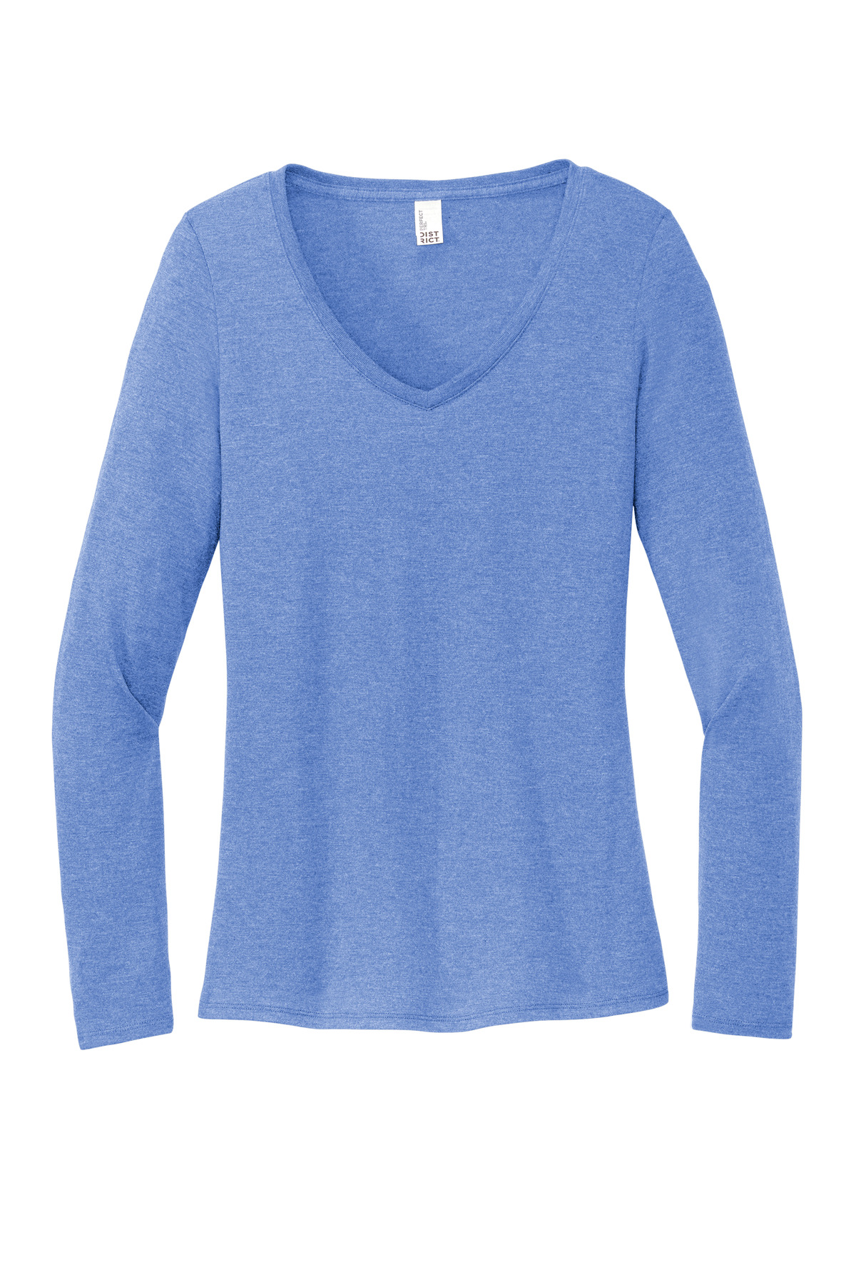 District Women's Perfect Tri Long Sleeve V-Neck Tee DT135 103