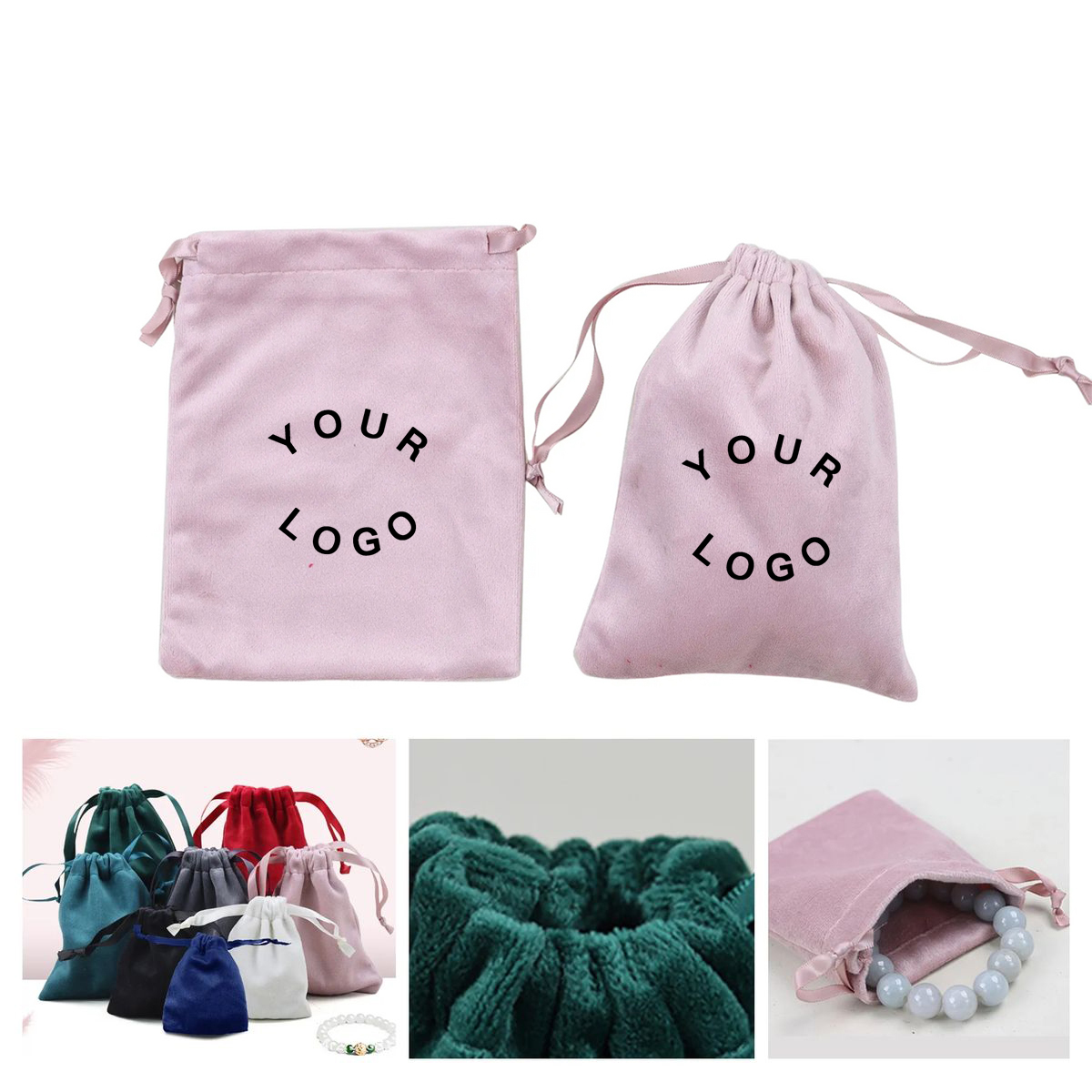Compact Satin Drawstring Pouch for Daily Use 1