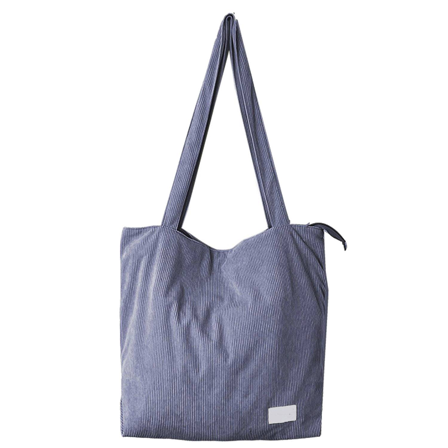 Corduroy Women's Handbag Tote Bag, custom tote bag with logo imprint 6