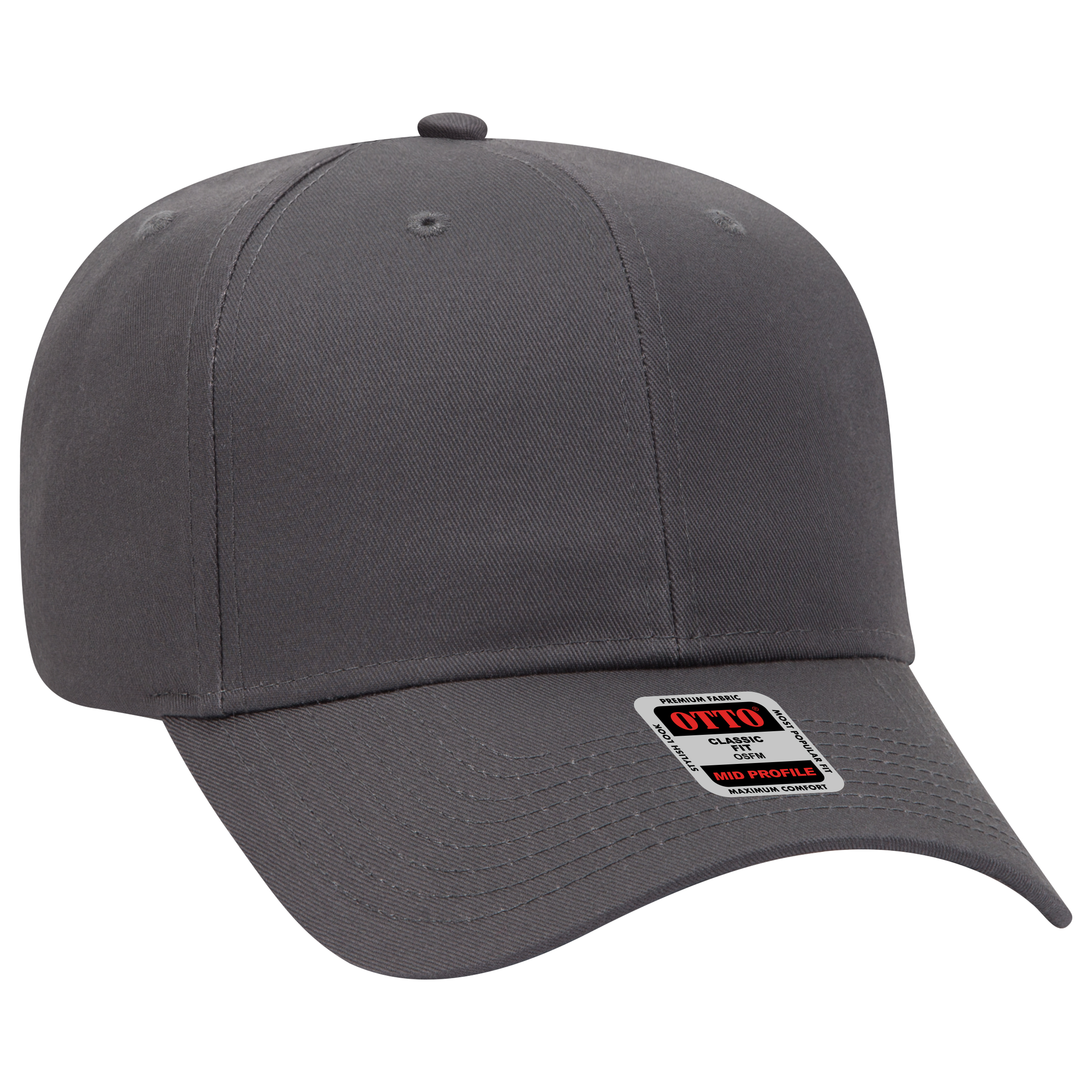 OTTO CAP® 6 Panel Mid Profile Baseball Cap 14