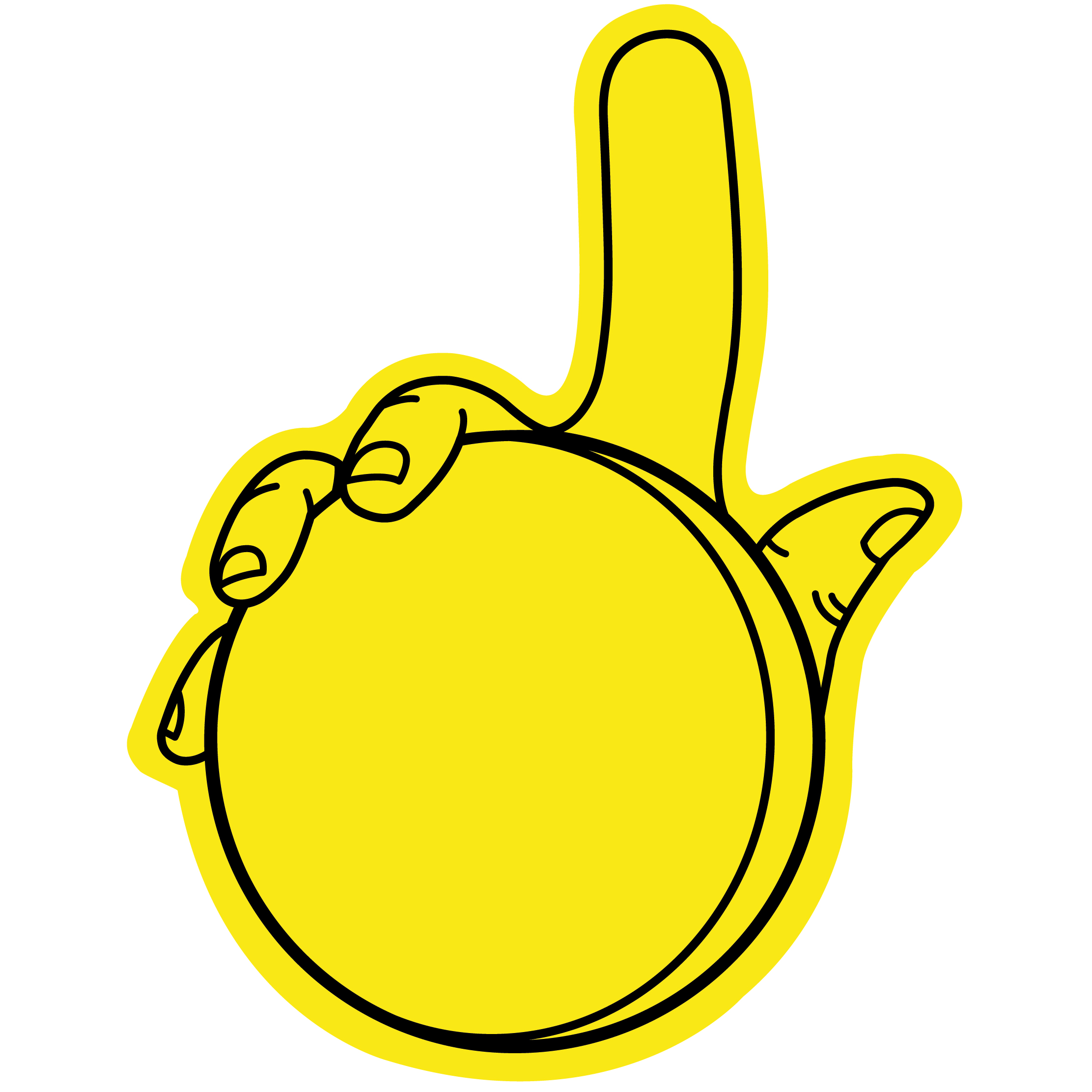 Foam Hockey Puck Hand 14
