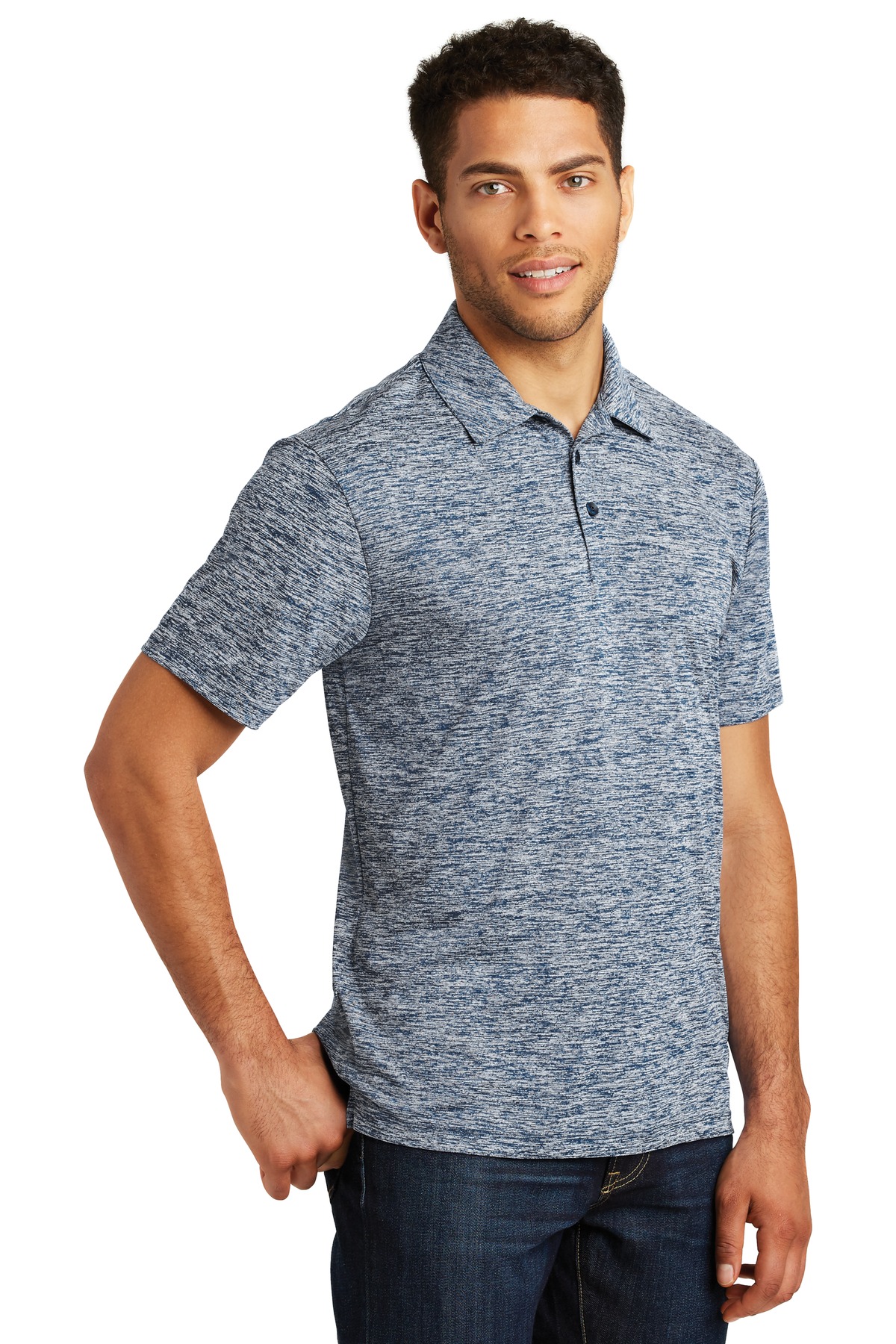 Sport-Tek PosiCharge Electric Heather Polo. ST590 39
