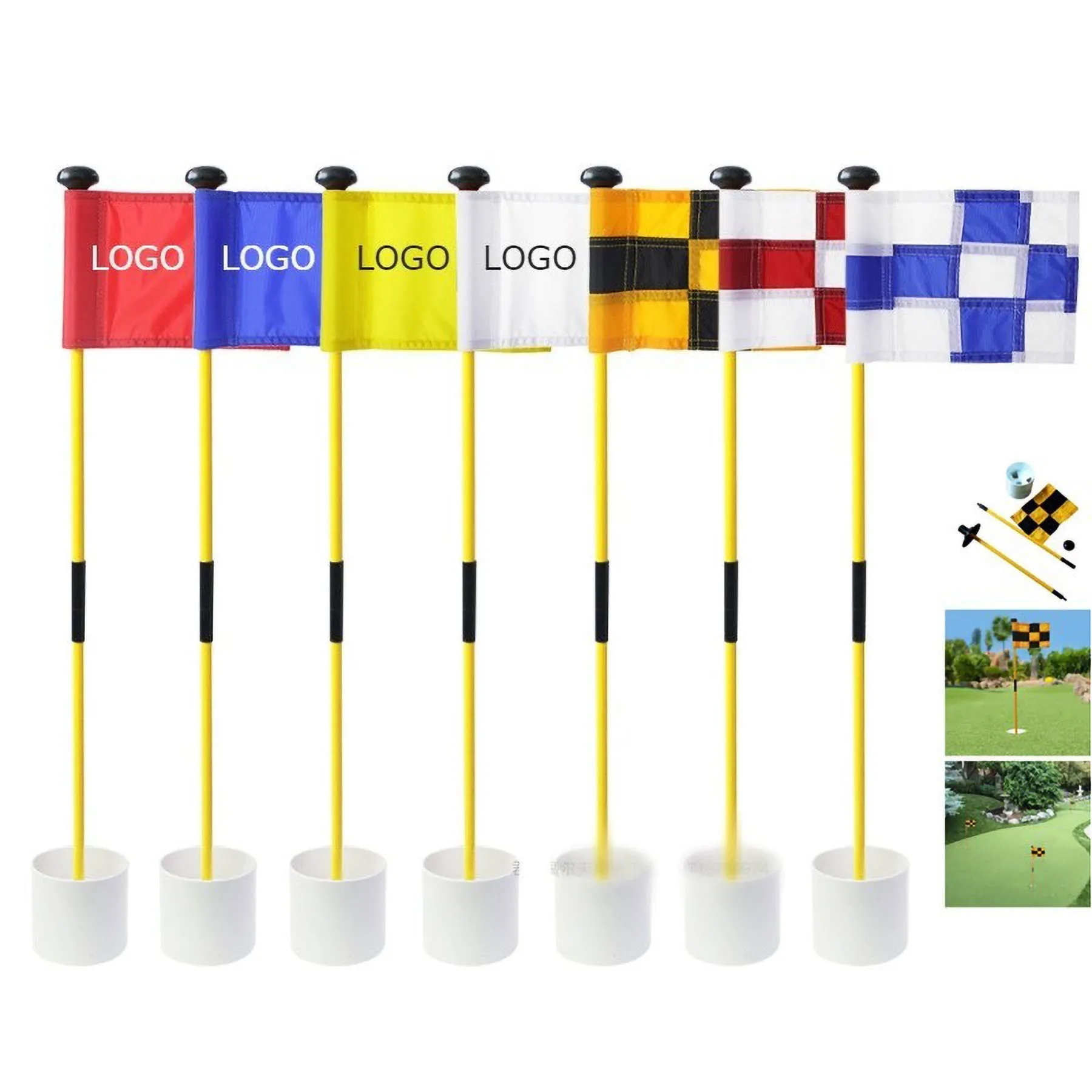 Practice Golf Hole Pole With Cup 3