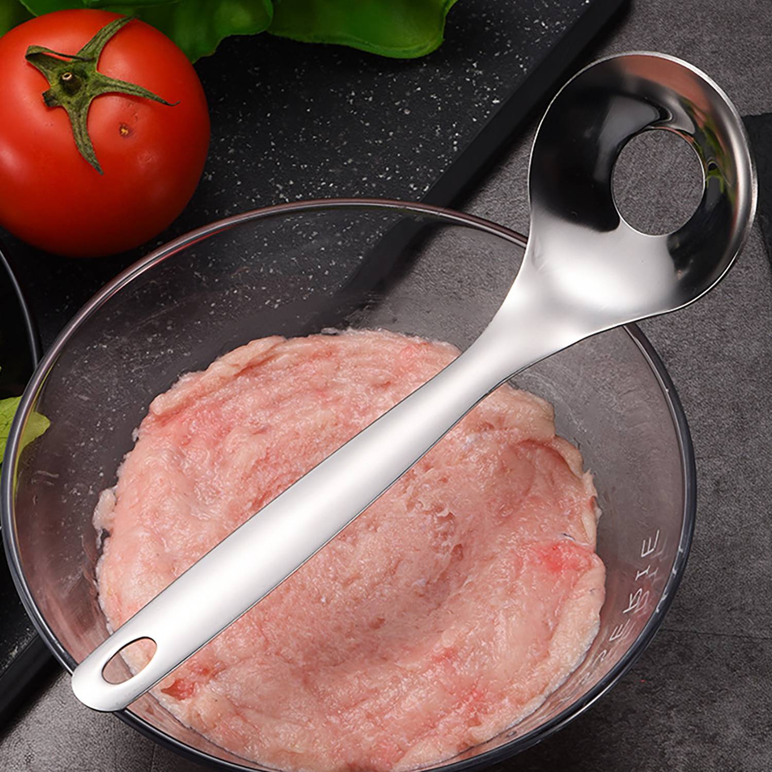 Hanging Stainless Steel Meatball Maker Spoon 5