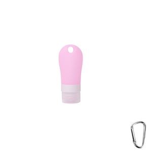 60ml Silicone Travel Bottle With Carabiner And Flip Up Lid 22
