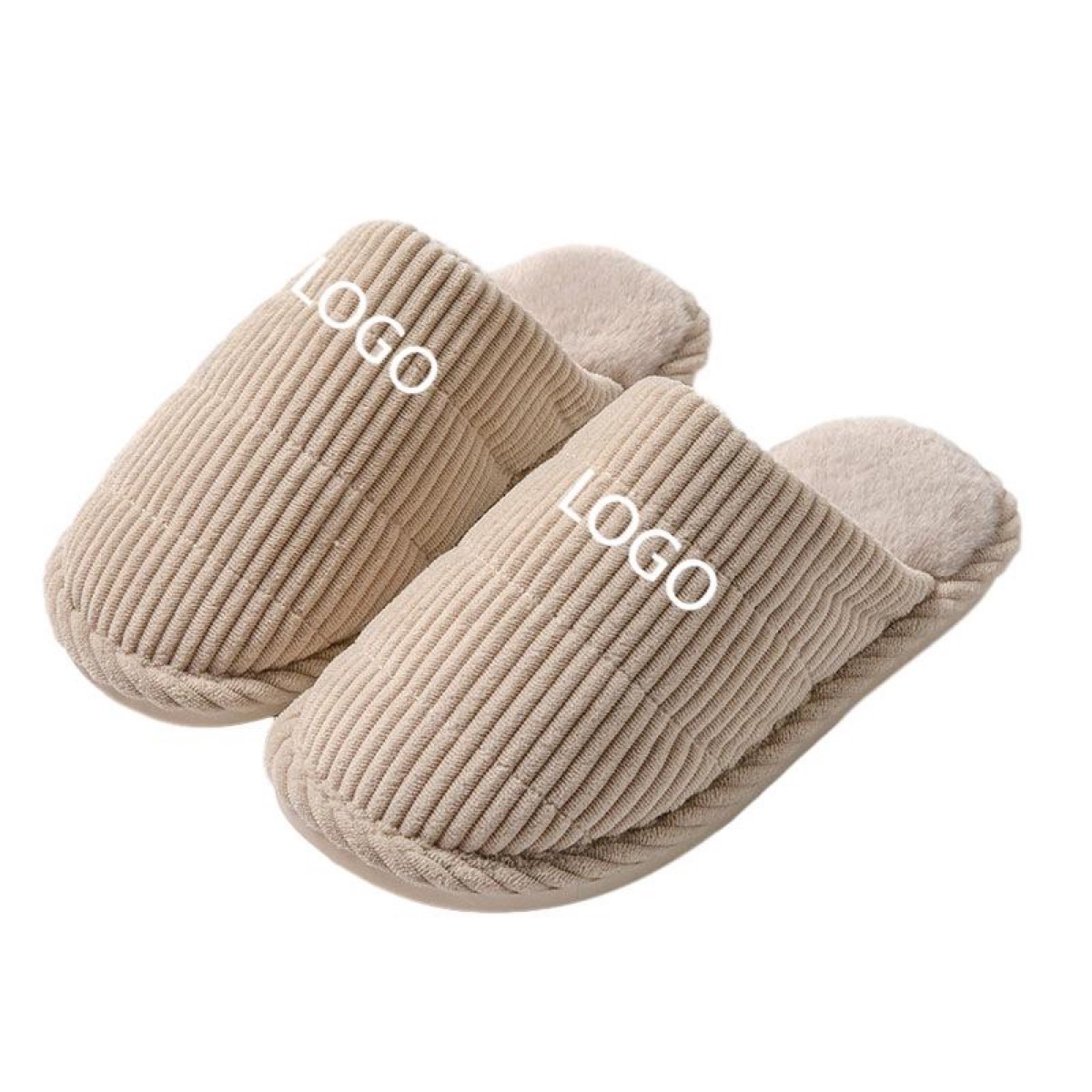 Custom Plush Cotton Slippers 1