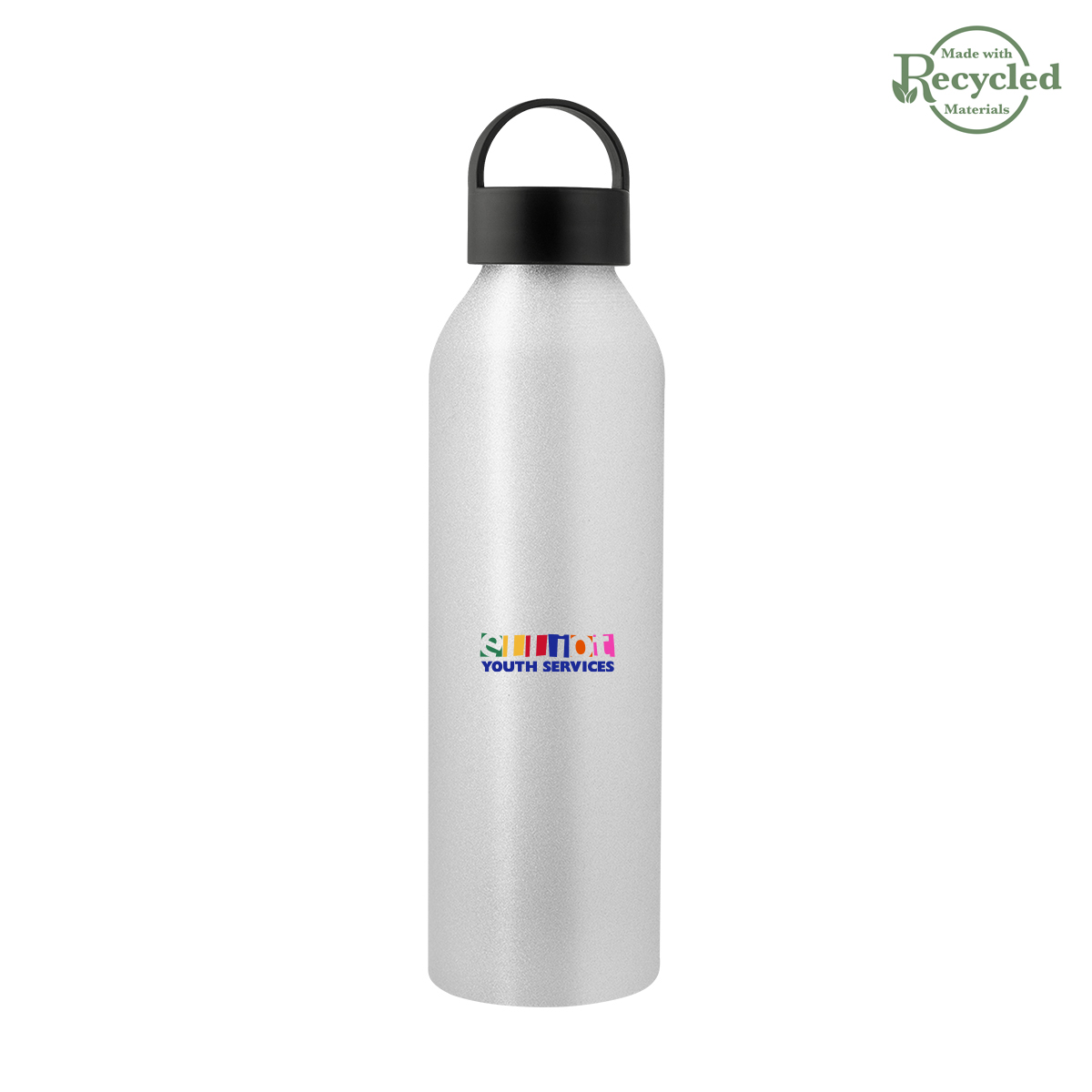 22 Oz. Darcy Aluminum Bottle With Recycled Lid, custom water bottle with logo imprint 12