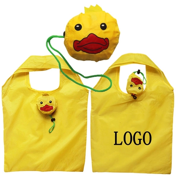 Yellow Duck Shape Folding Shopping Bag 3