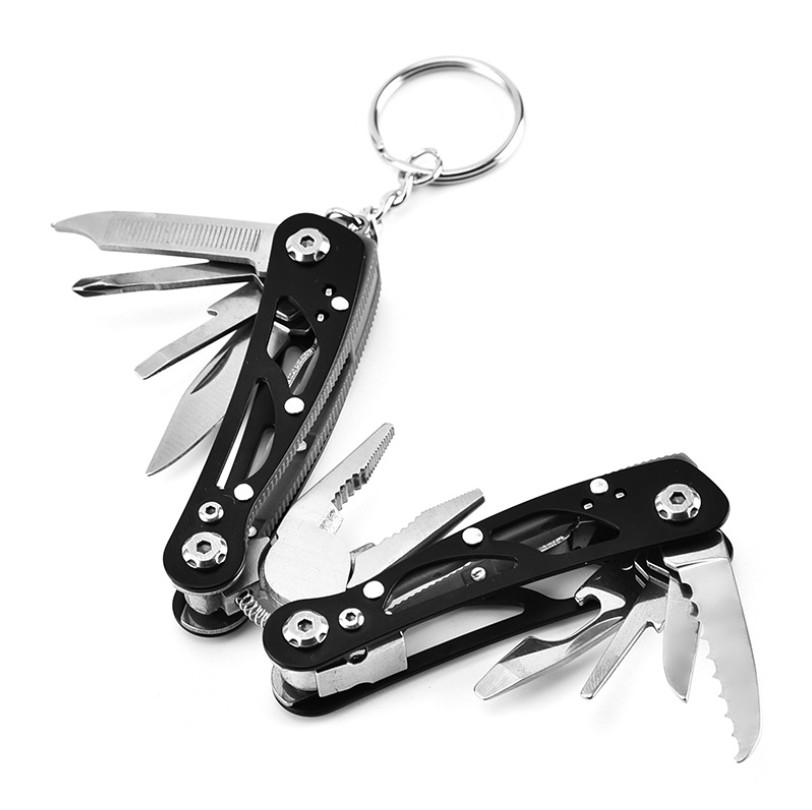 Stainless Steel Folding Pliers Multi-Tool with Key Ring 3