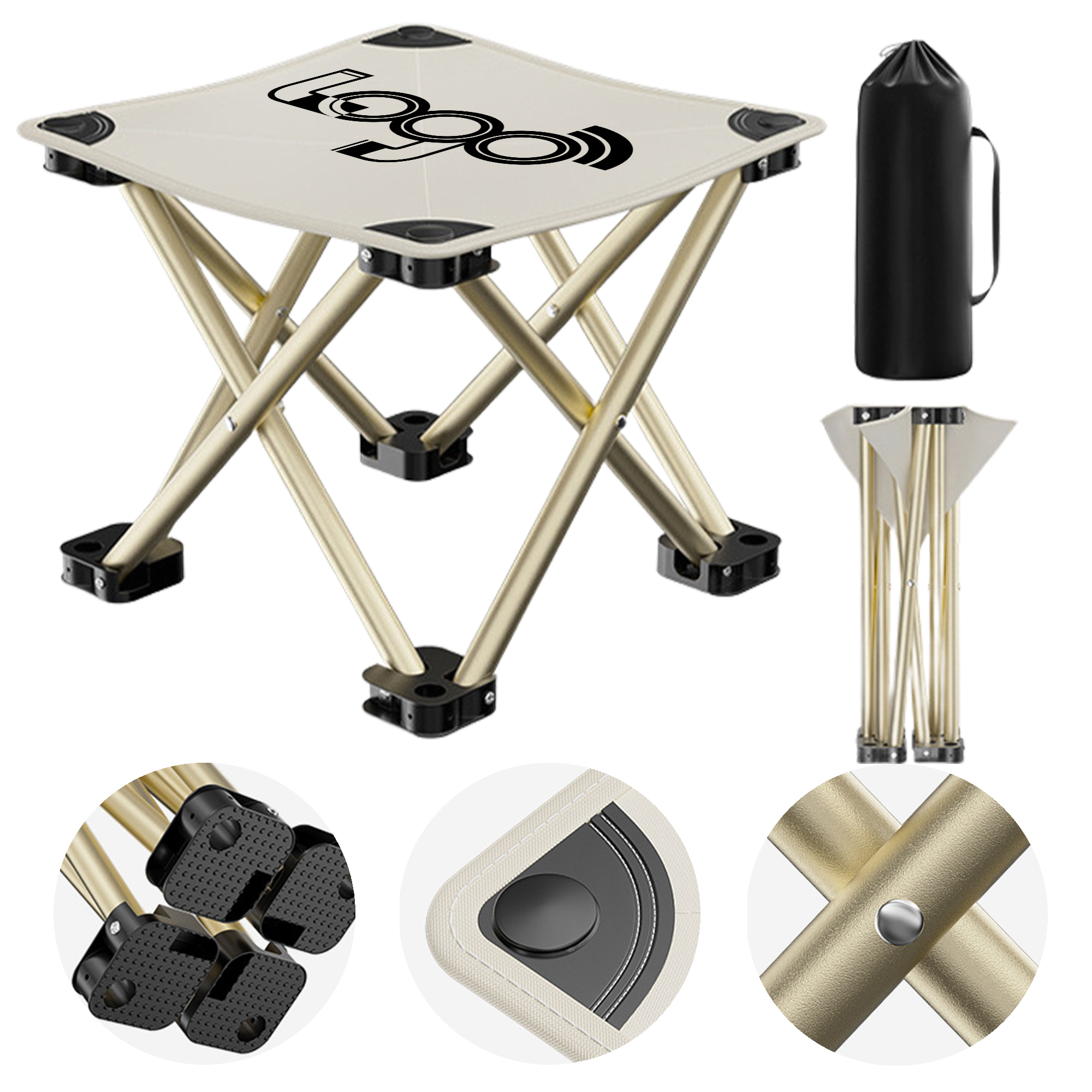 Lightweight and Compact Folding Stool for Hiking and Sports Events 2
