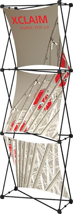 Xclaim 2.5ft Fabric Popup Display Kit 01