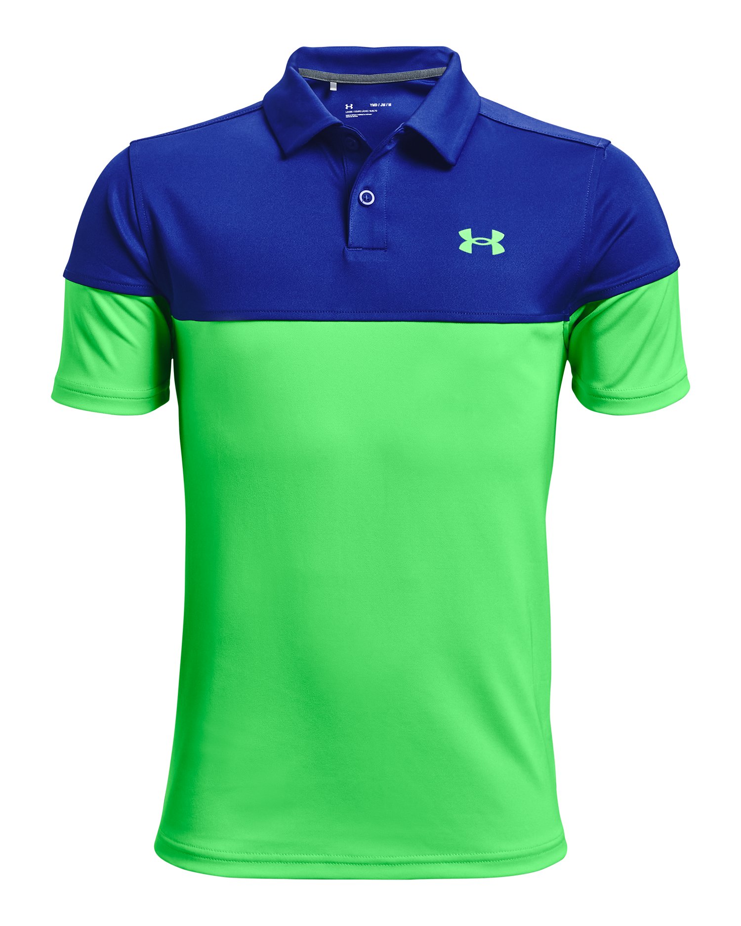 UA Performance Blocked Boys' Polo 1