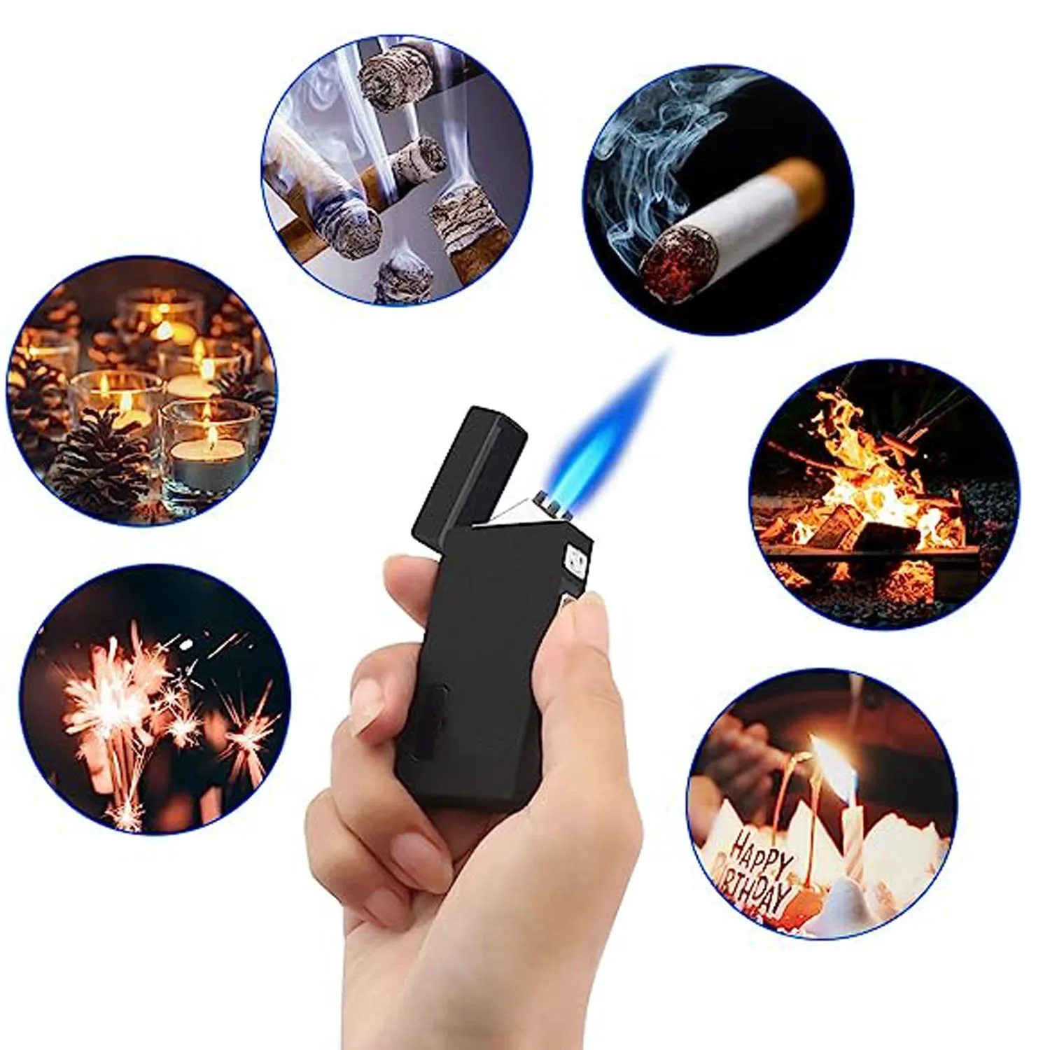 Dual-Use Windproof Usb Charging Lighter 2