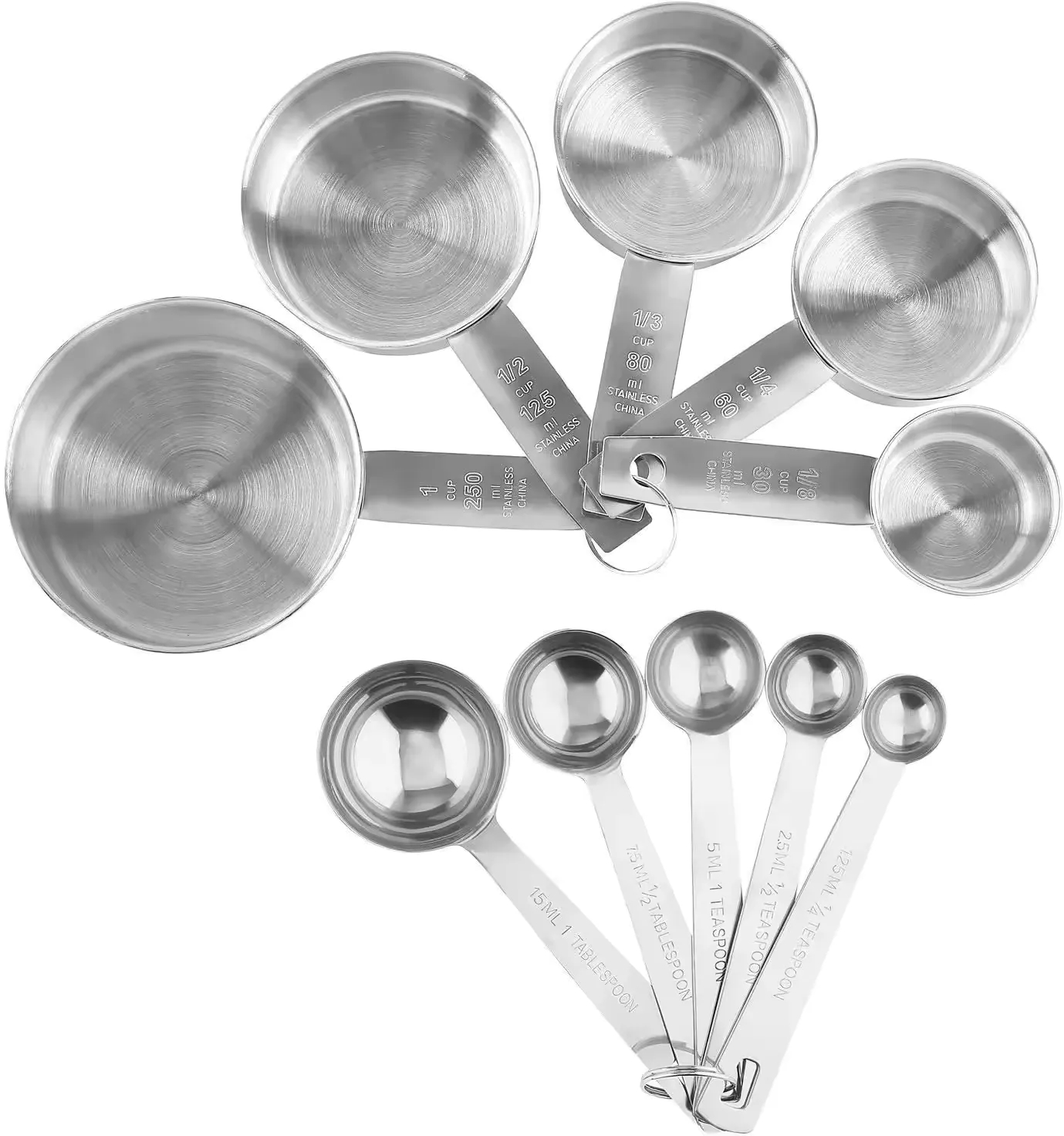 Stainless Steel Measuring Cups And Spoons 4