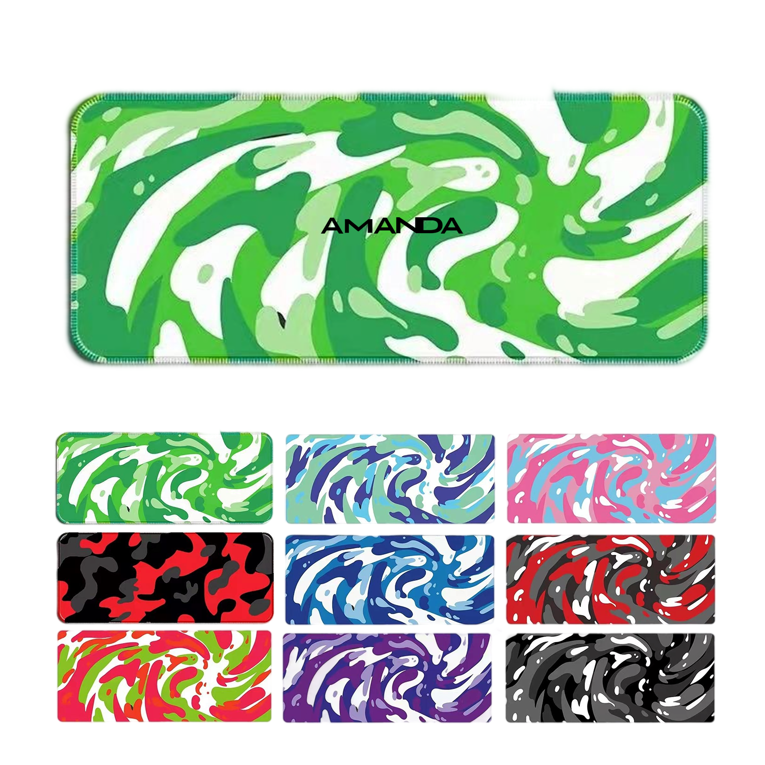 Camouflage Large Office Desk Gamer Keyboard Mat Mouse Pad