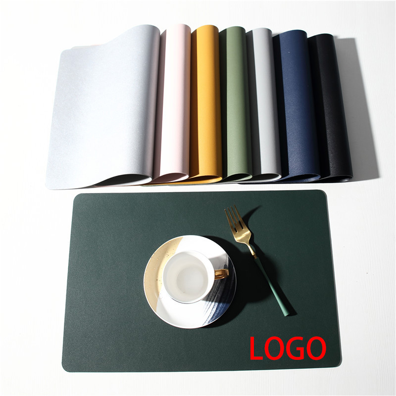 Waterproof Oil-proof Leather Sector Placemat 2