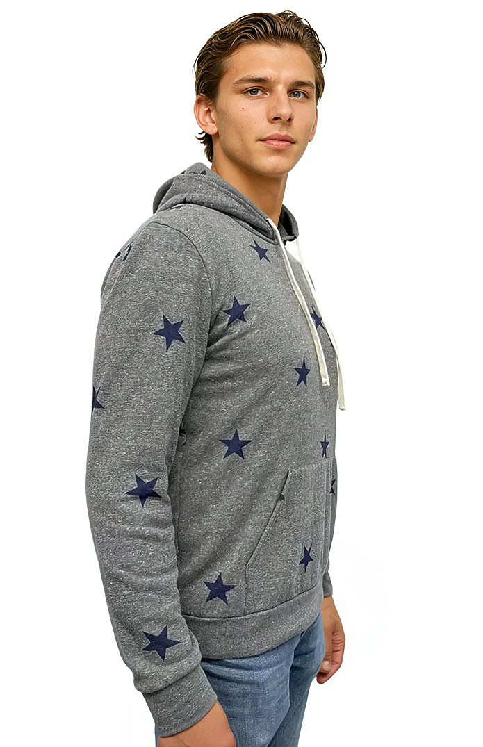 Unisex Triblend Pullover Star Hoody 4