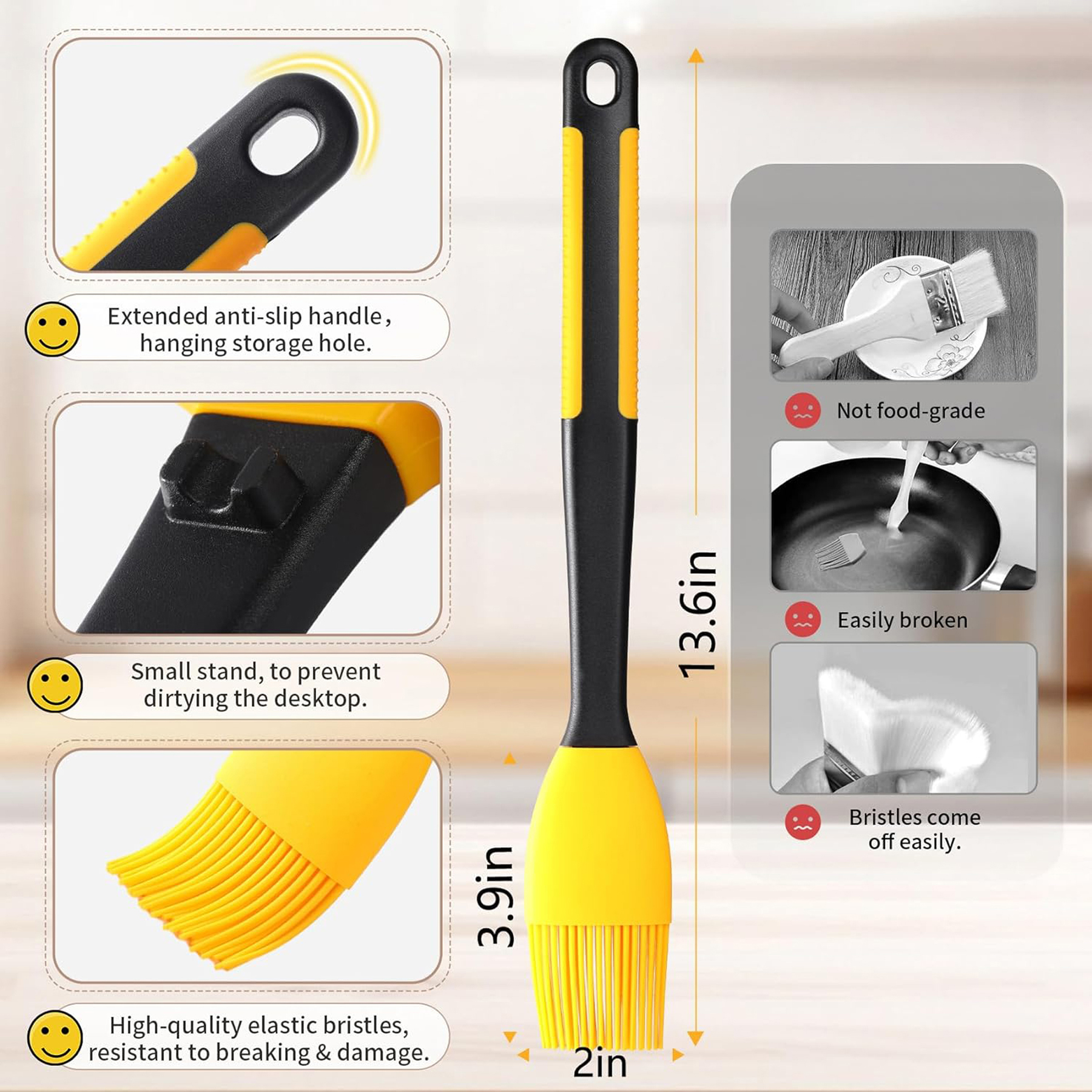 Silicone Cooking and Baking Brush 3