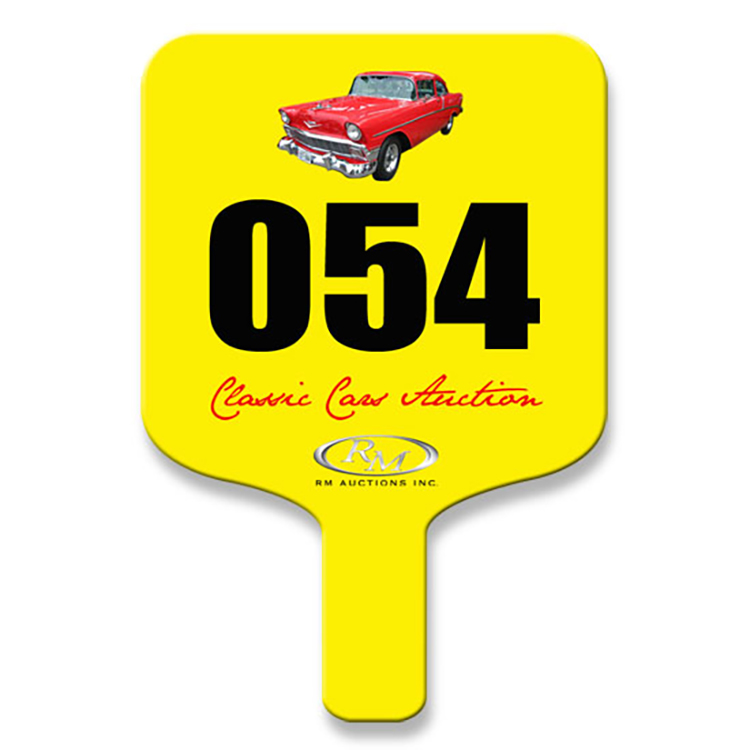 8" Square Auction Paddle