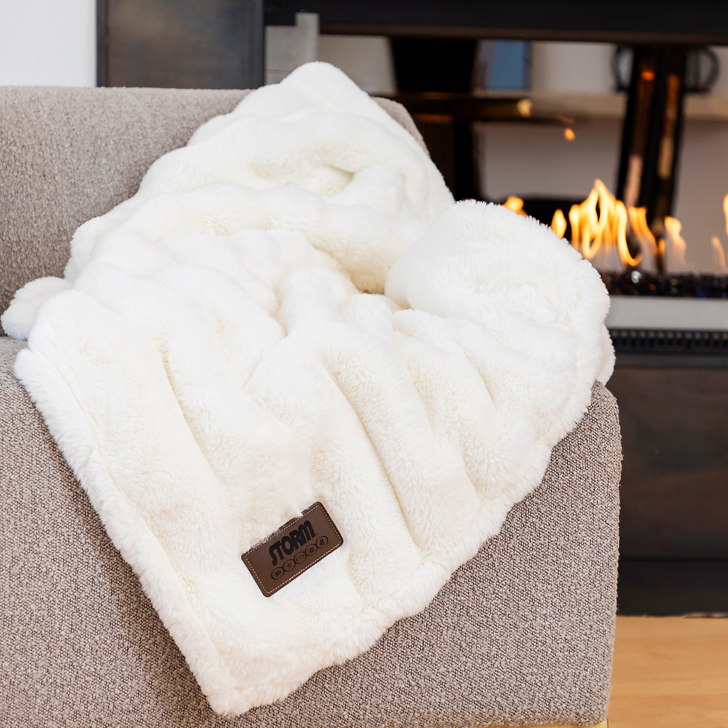 50???x60??? single-layer Stripe fur blanket