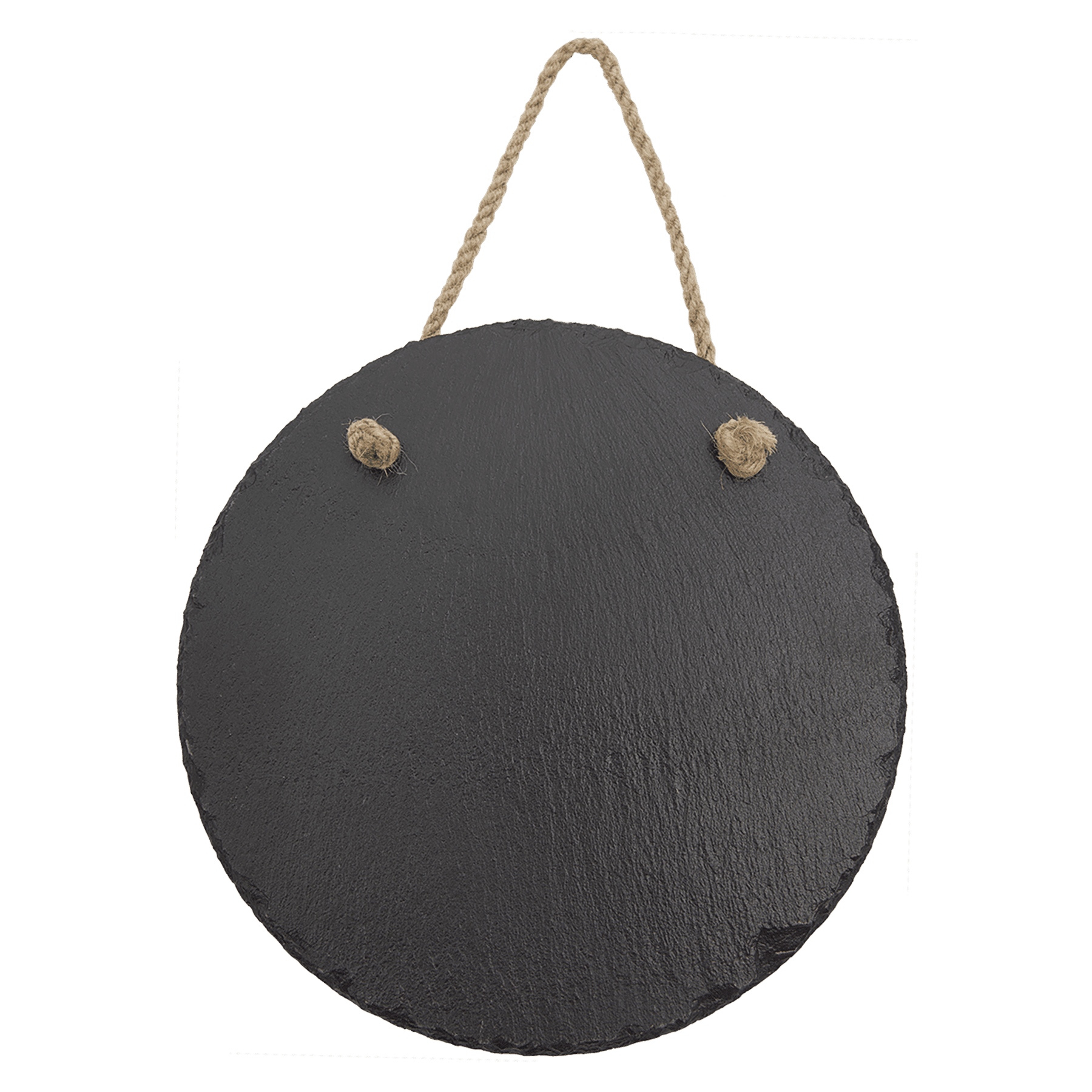 7 3/4" Round Slate Decor with Hanger String 4