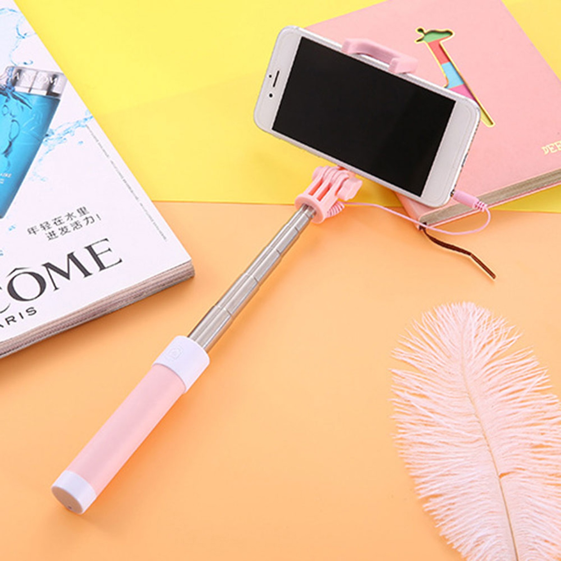 Adjustable Selfie Stick W/Mirror 3