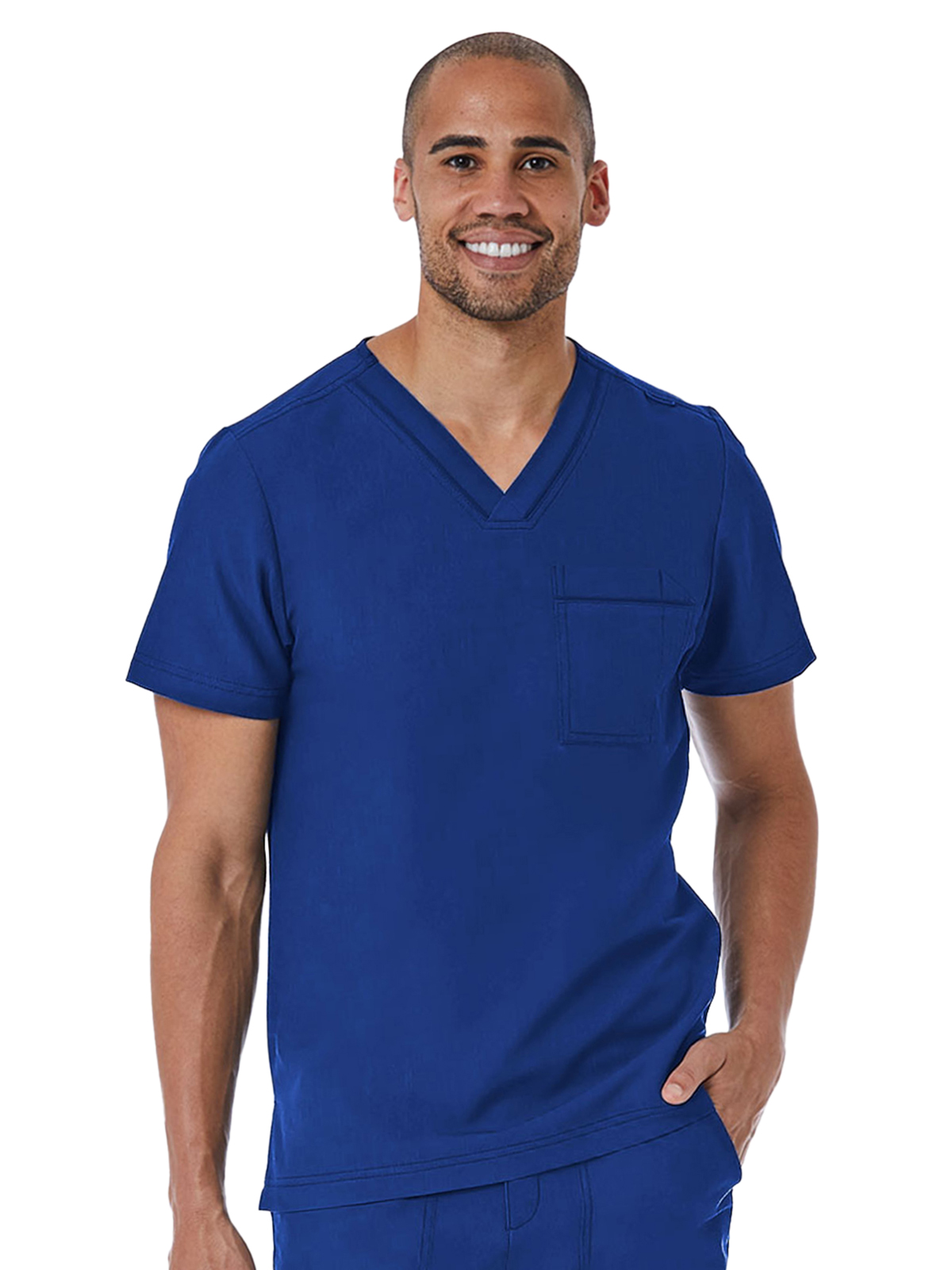 Maevn - Matrix Pro - Men's One-Pocket Tuckable Contrast Piping V-Neck Top 8